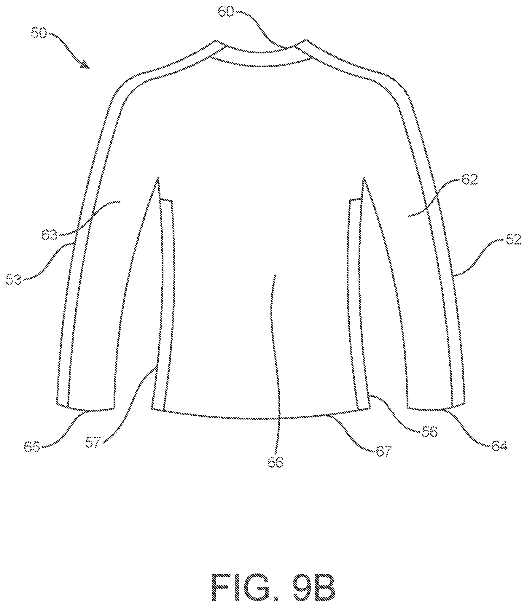 Patent US11812797 Figure 10 – Clothing configurations with multiple reclosable access regions