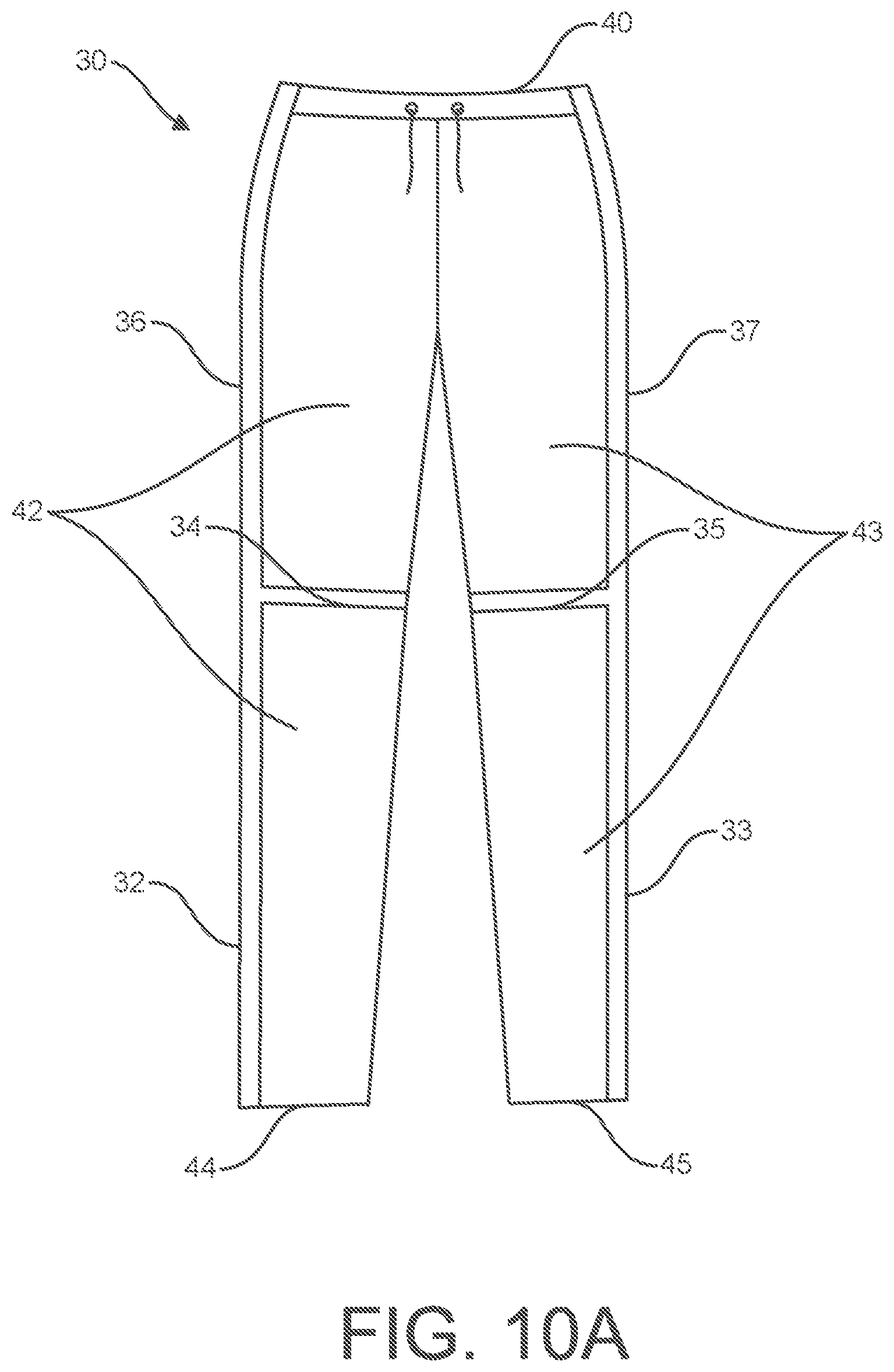 Patent US11812797 Figure 11 – Clothing configurations with multiple reclosable access regions
