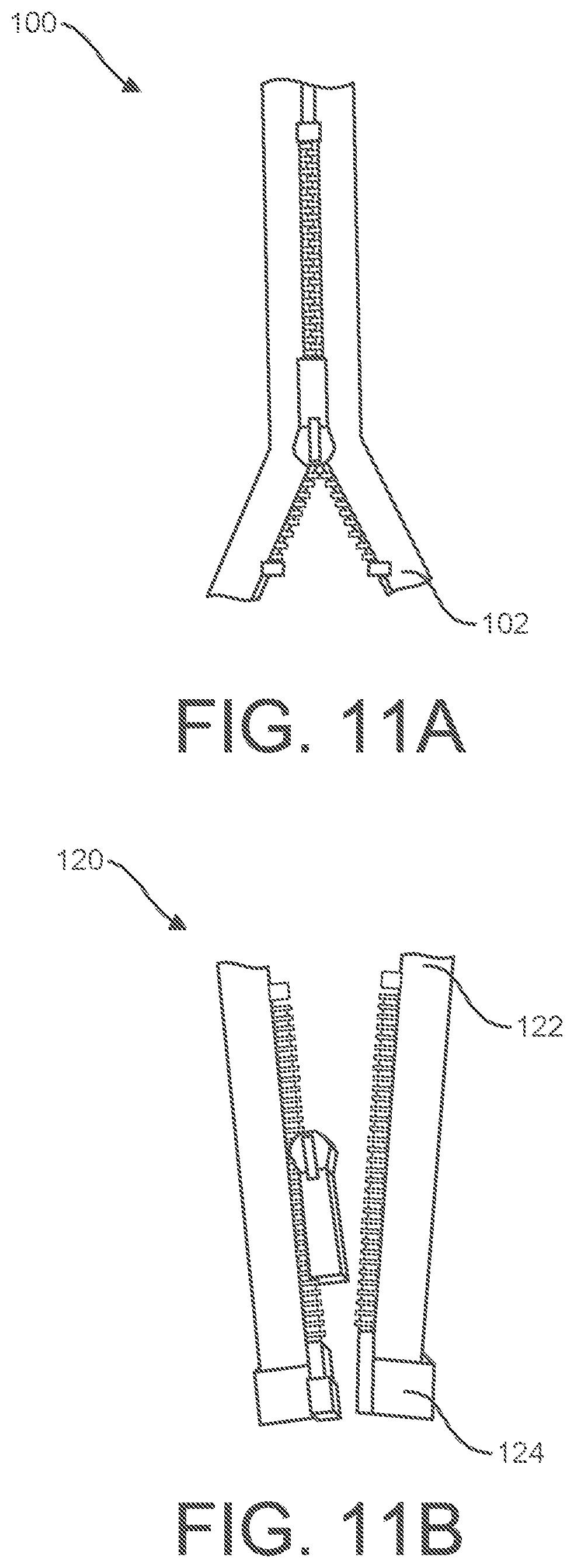 Patent US11812797 Figure 13 – Clothing configurations with multiple reclosable access regions