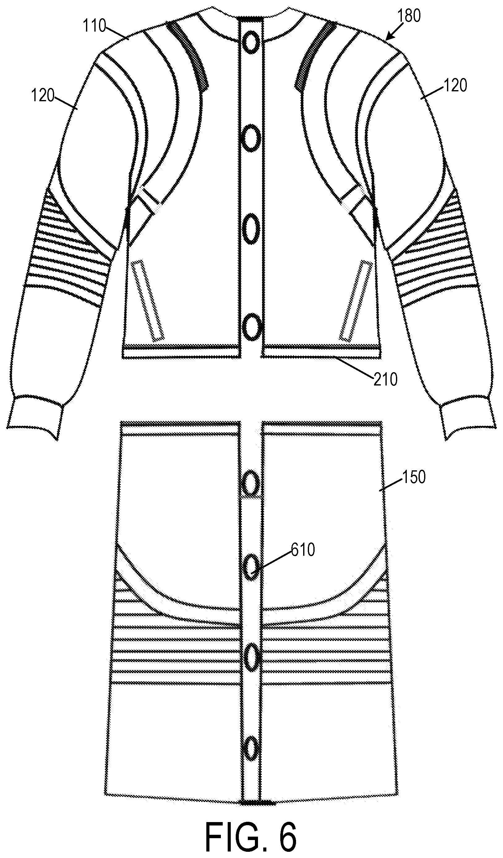 Patent US11812798 Figure 6 – Jacket system with interchangeable elements