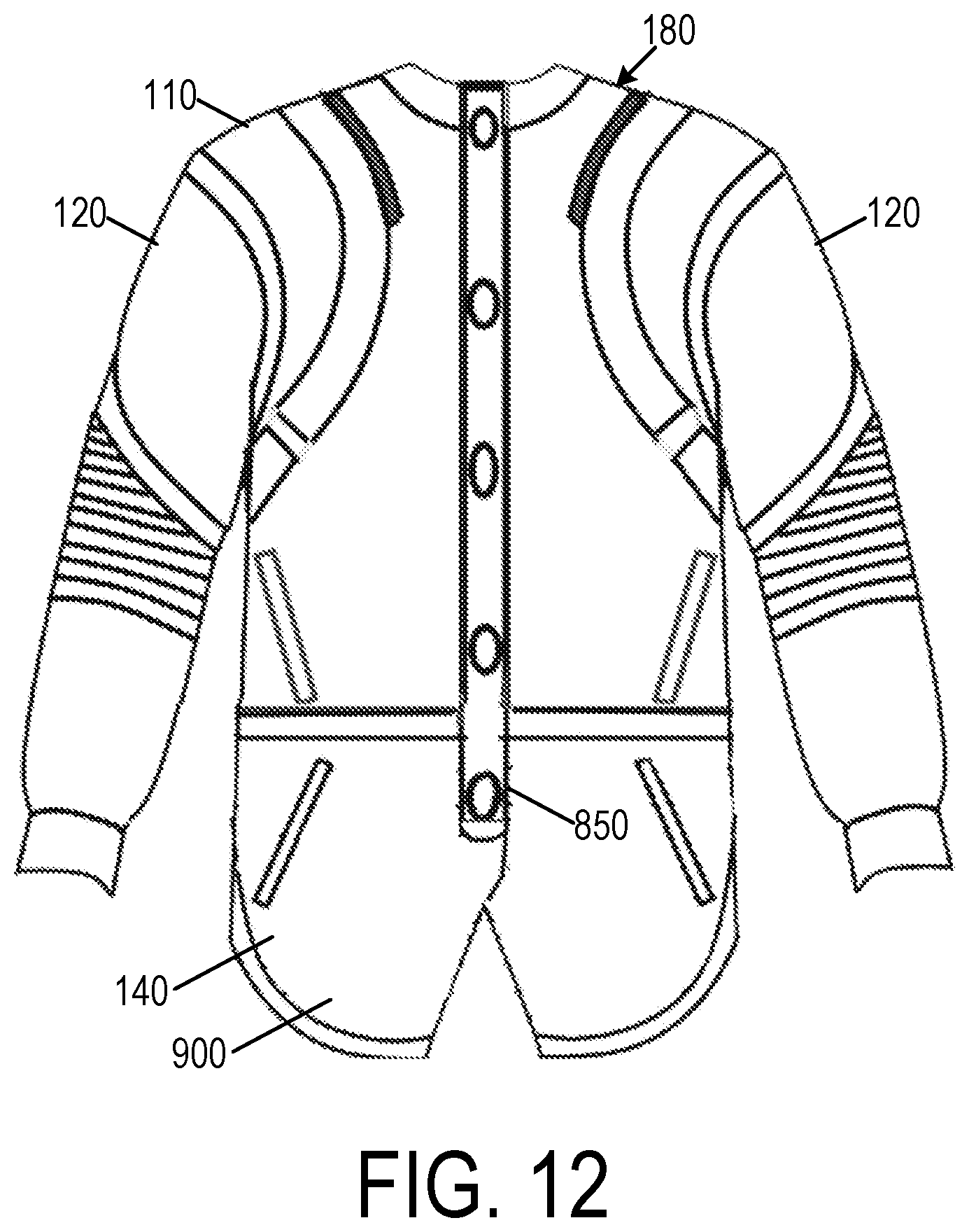 Patent US11812798 Figure 12 – Jacket system with interchangeable elements