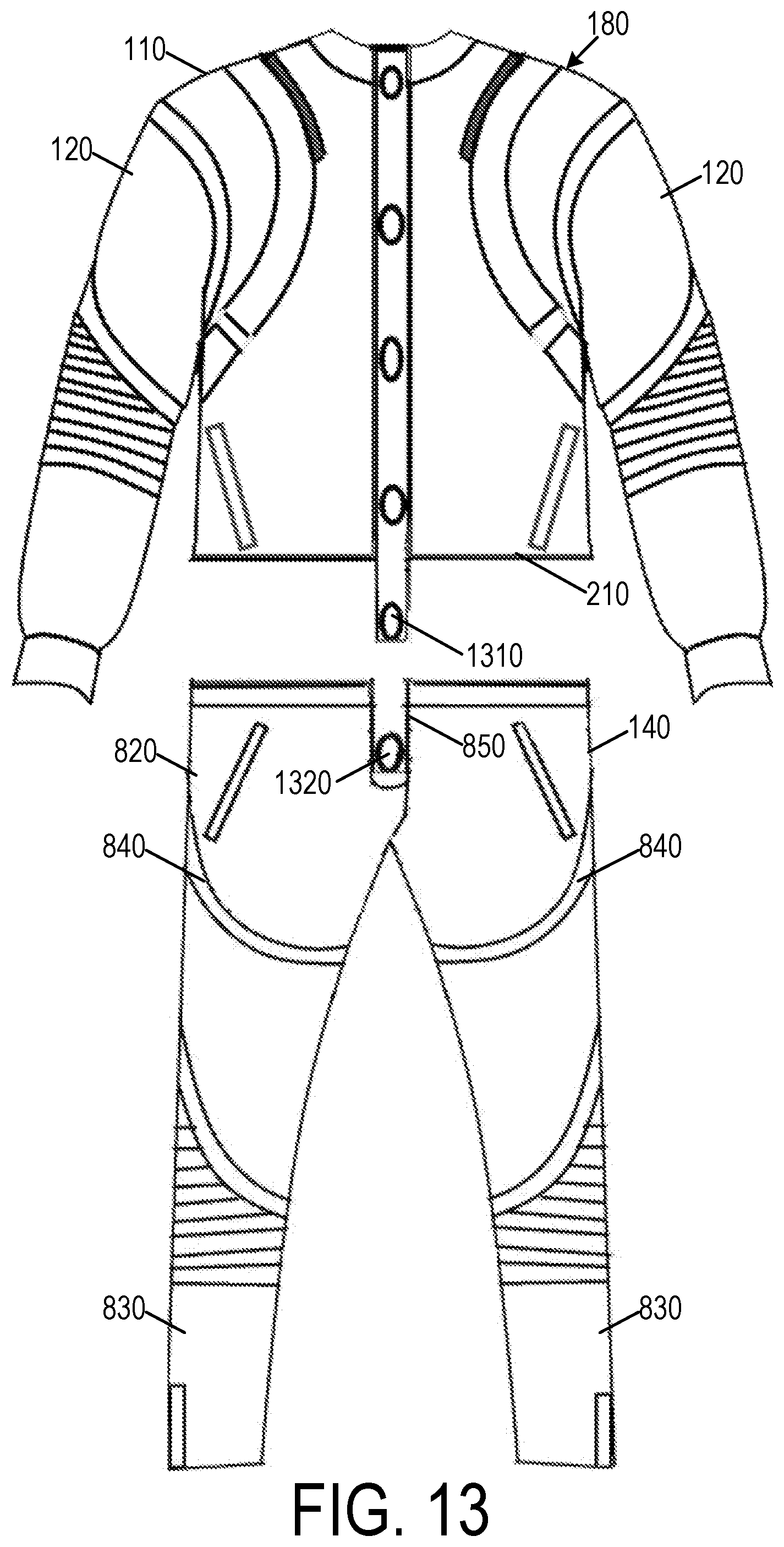 Patent US11812798 Figure 13 – Jacket system with interchangeable elements