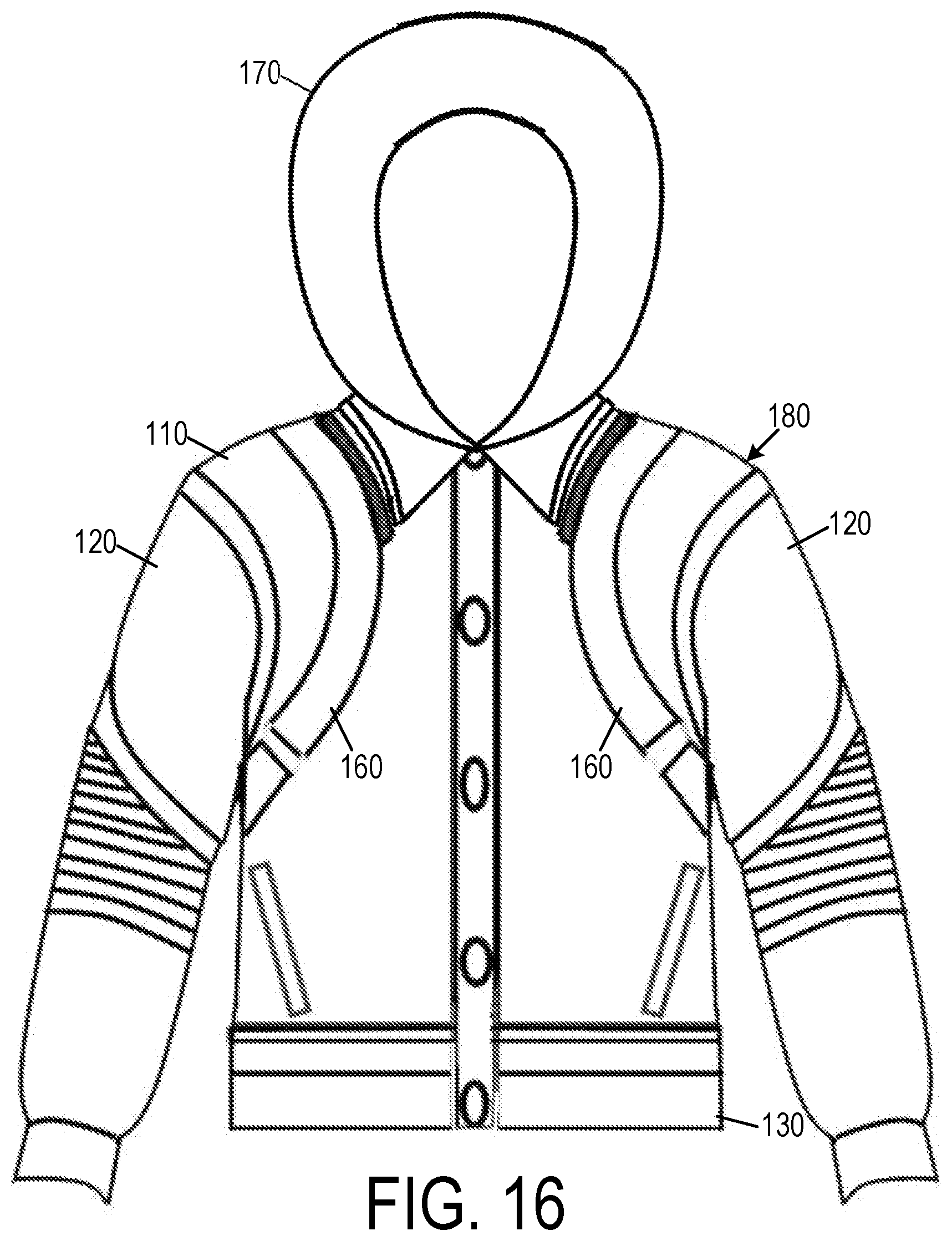 Patent US11812798 Figure 16 – Jacket system with interchangeable elements