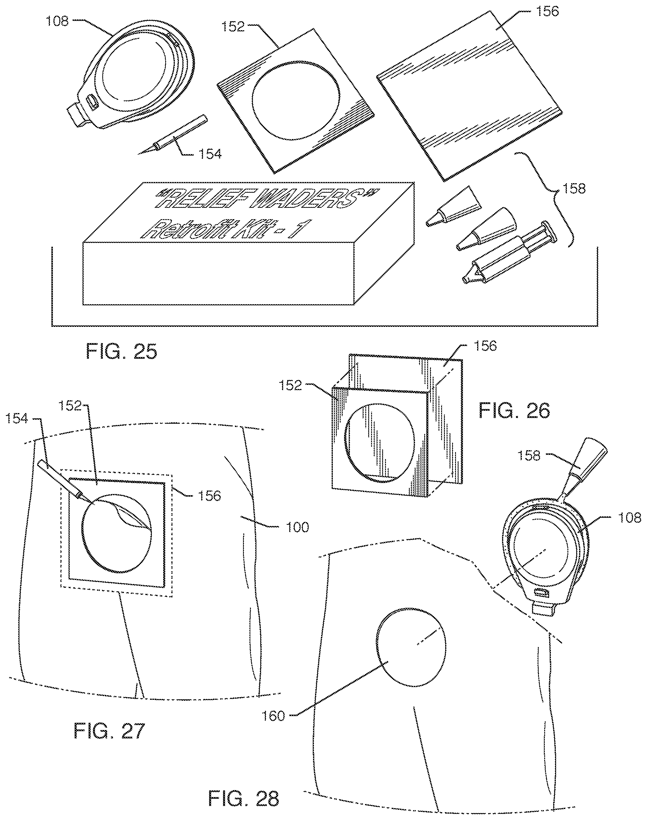 Patent US11812799 Figure 11 – Urination relief hatch for waterproof waders and foul weather gear
