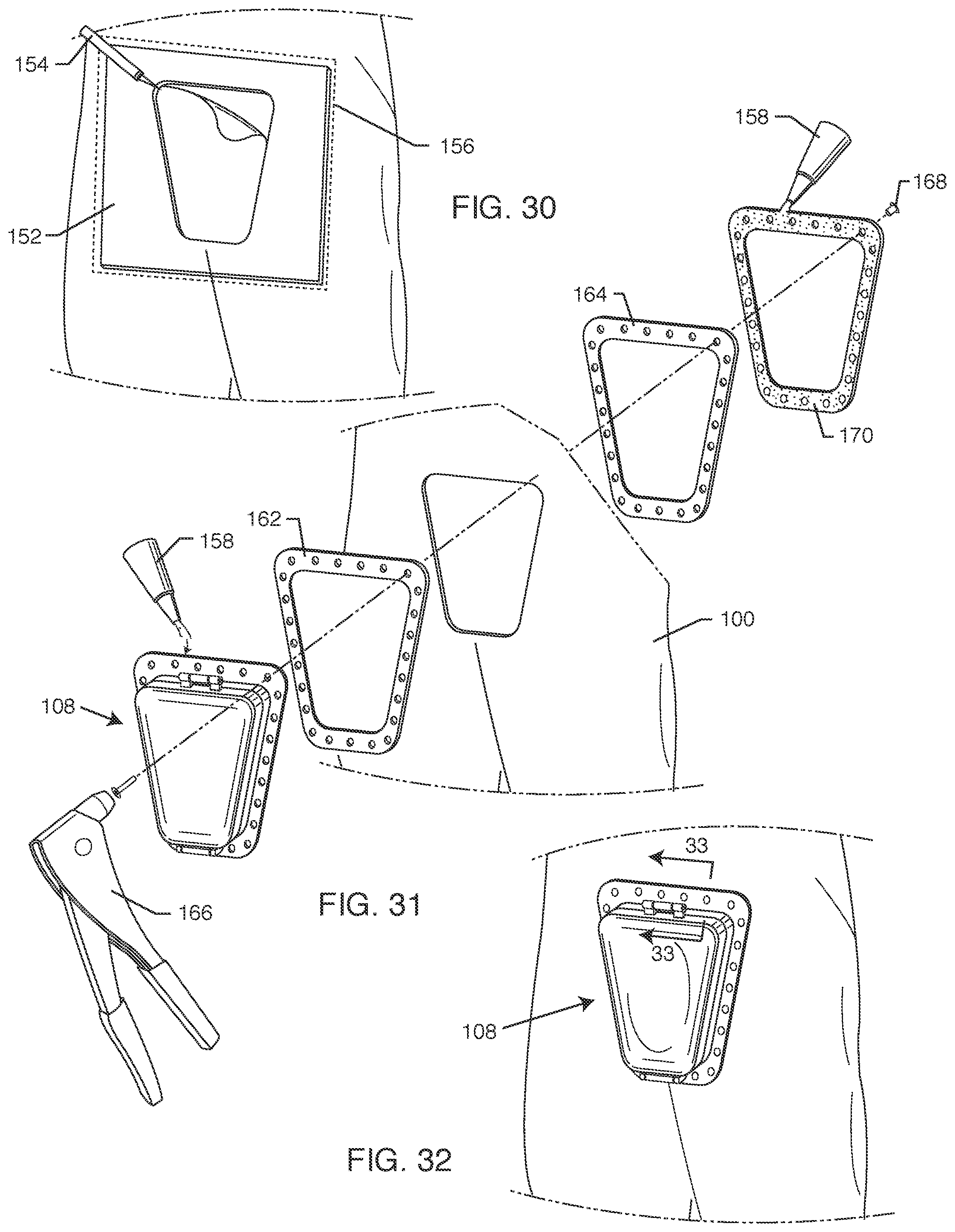 Patent US11812799 Figure 13 – Urination relief hatch for waterproof waders and foul weather gear