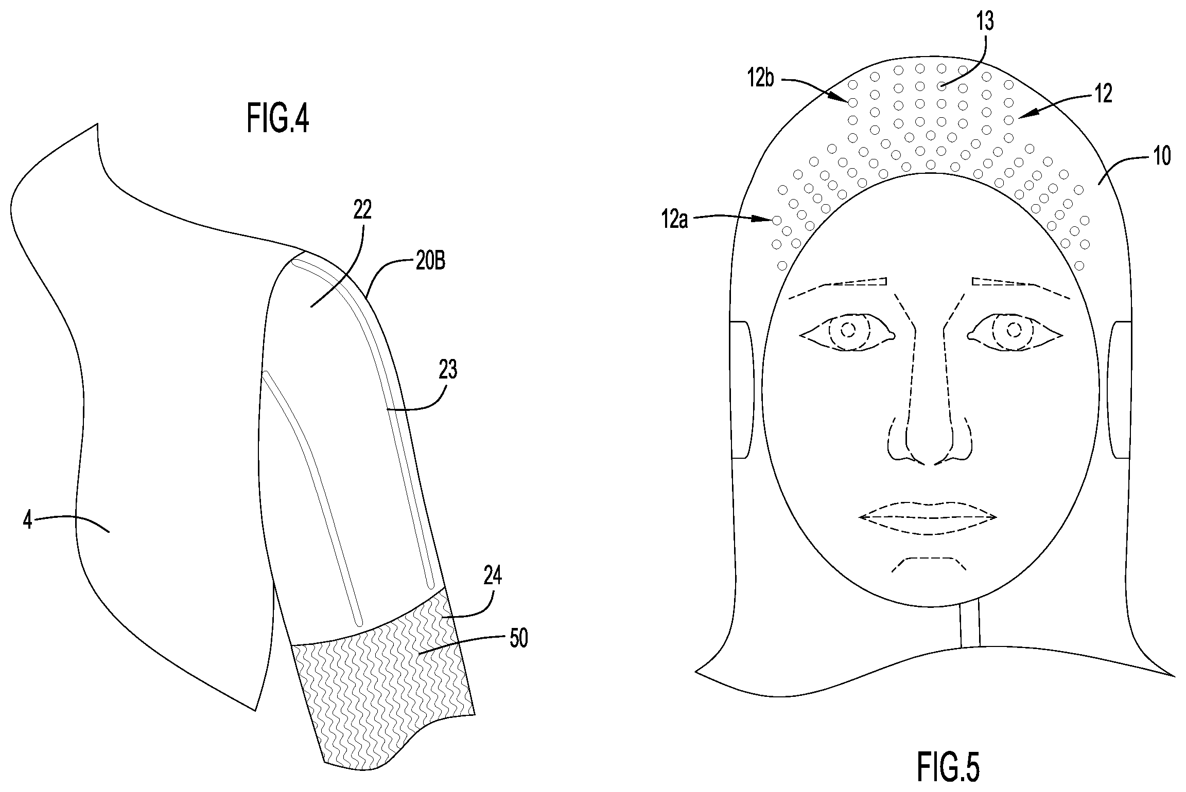 Patent US11812800 Figure 4 – Suit for athletic activities