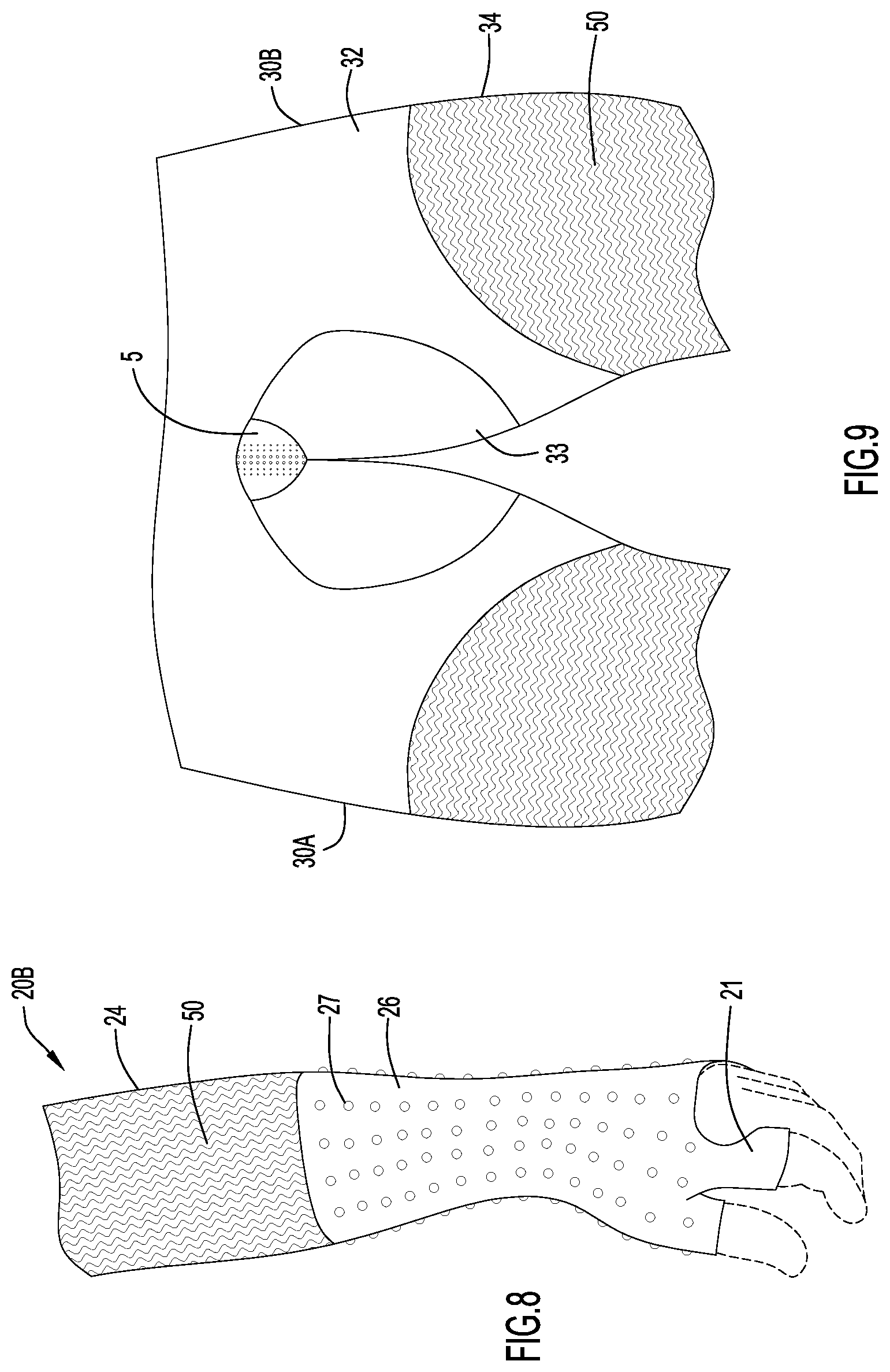 Patent US11812800 Figure 6 – Suit for athletic activities