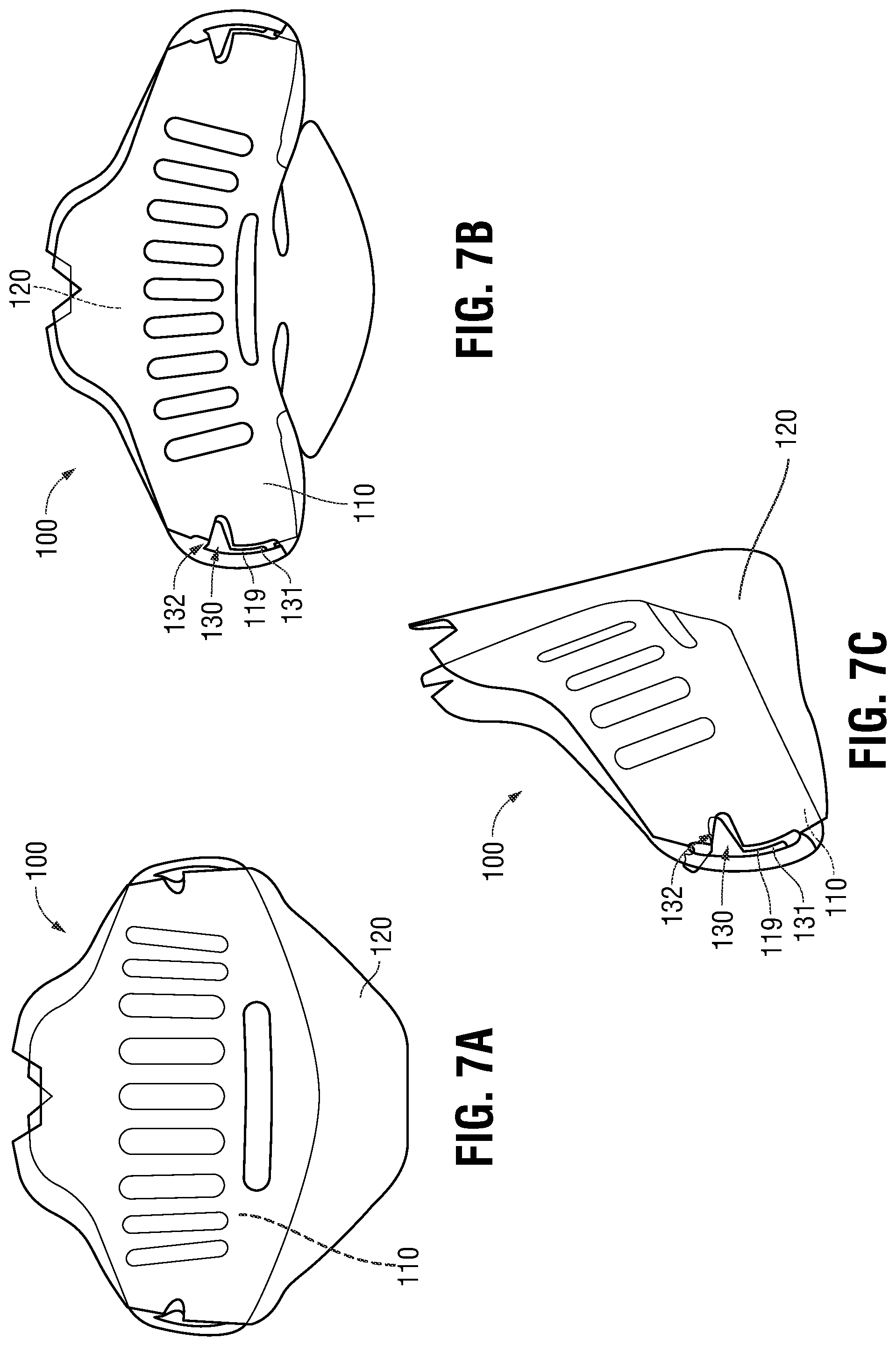 Patent US11812802 Figure 6 – Protective shields and protective shield assemblies for individual respirators and face masks