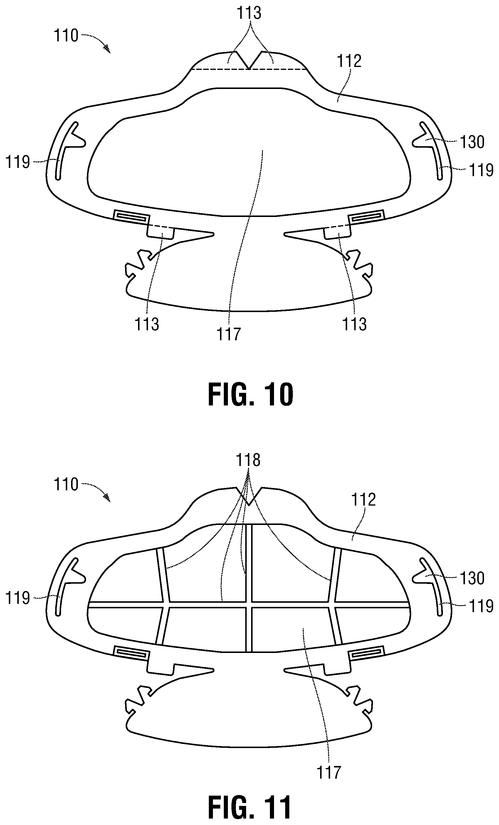 Patent US11812802 Figure 8 – Protective shields and protective shield assemblies for individual respirators and face masks