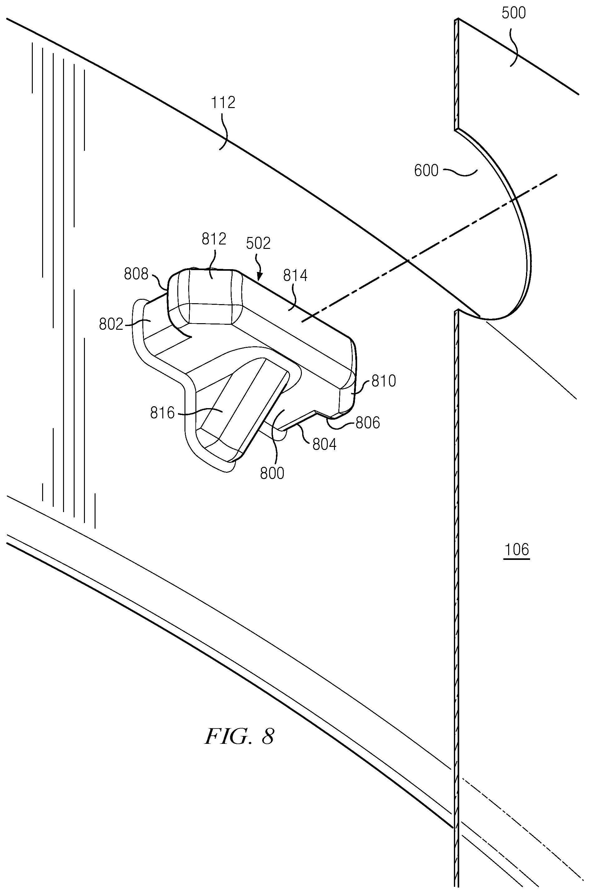 Patent US11812803 Figure 8 – Face shield