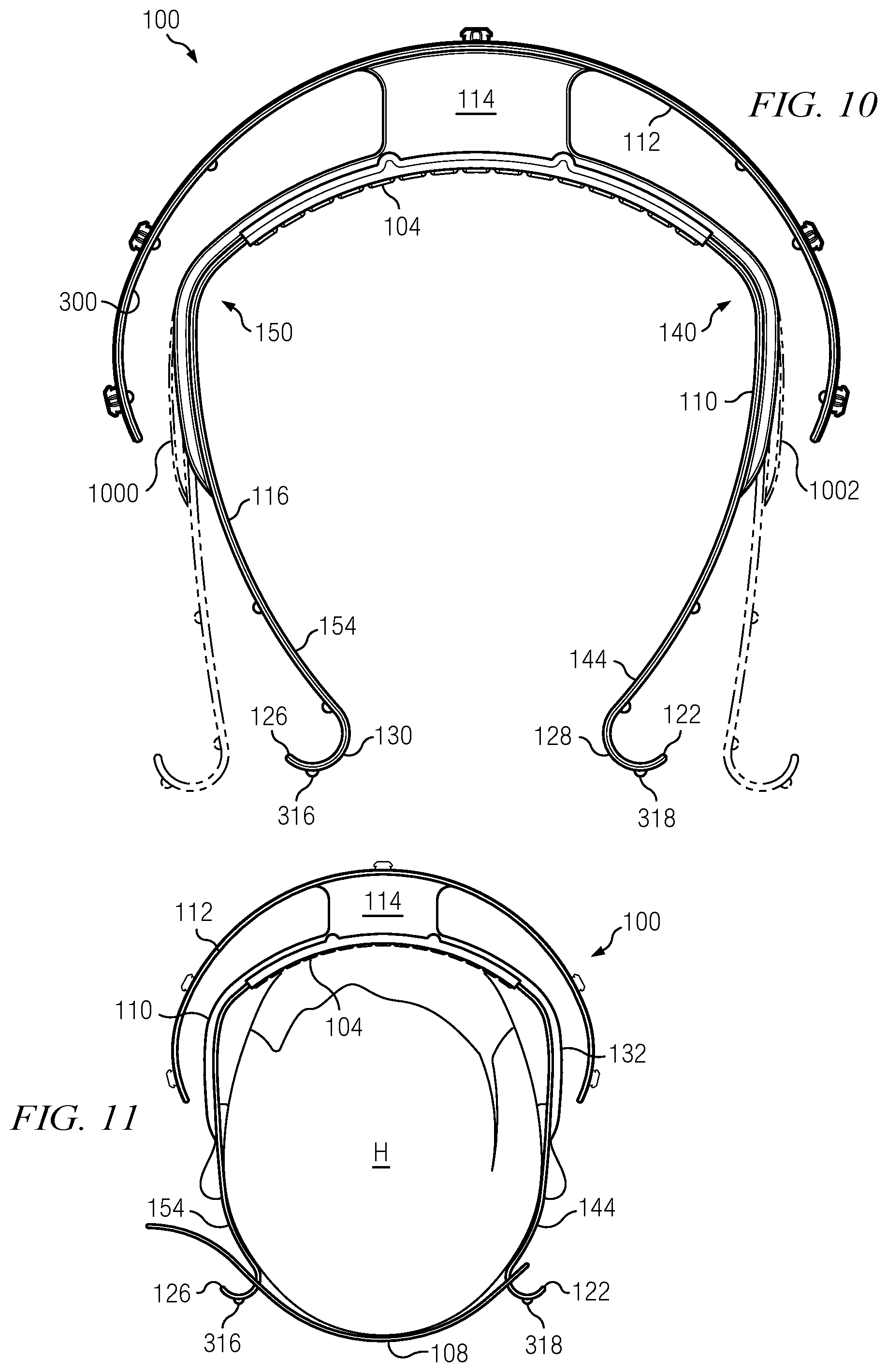 Patent US11812803 Figure 10 – Face shield