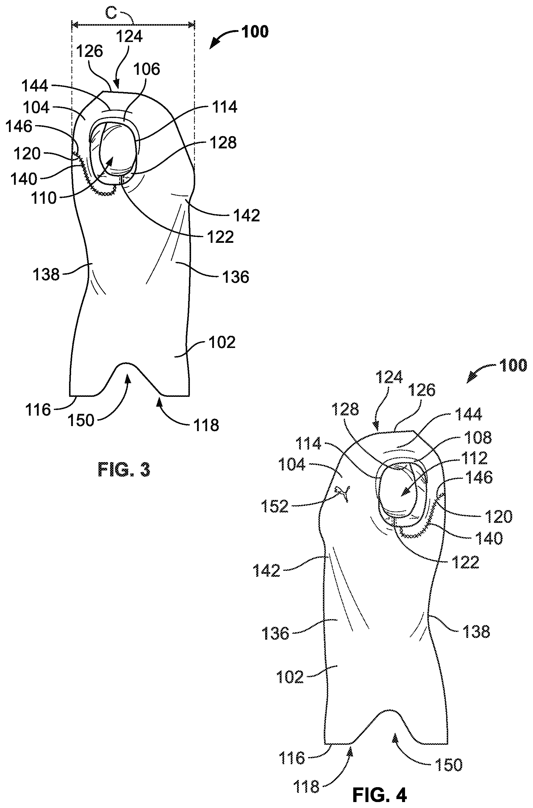 Patent US11812805 Figure 2 – Article of apparel and related manufacturing methods