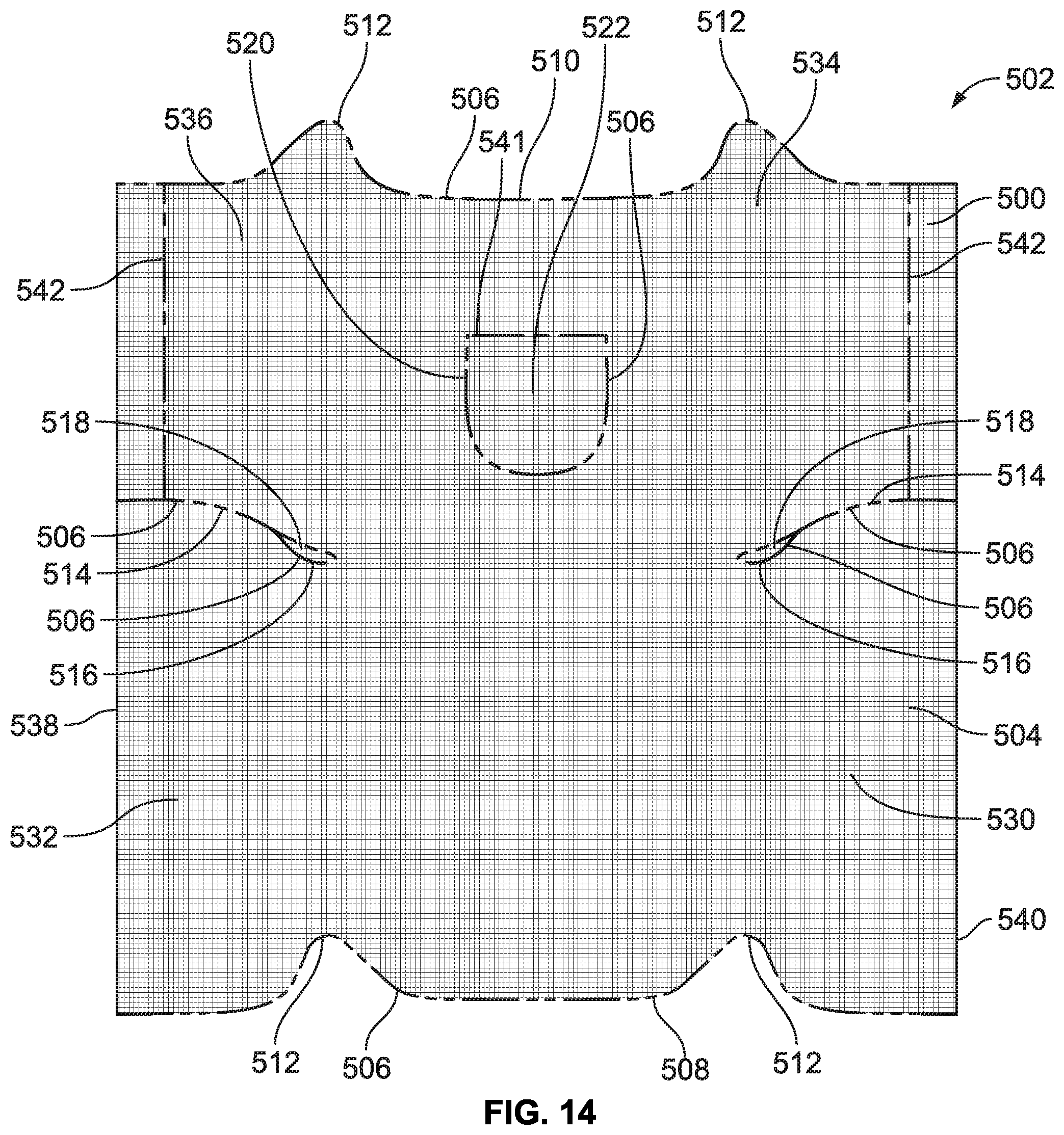 Patent US11812805 Figure 12 – Article of apparel and related manufacturing methods
