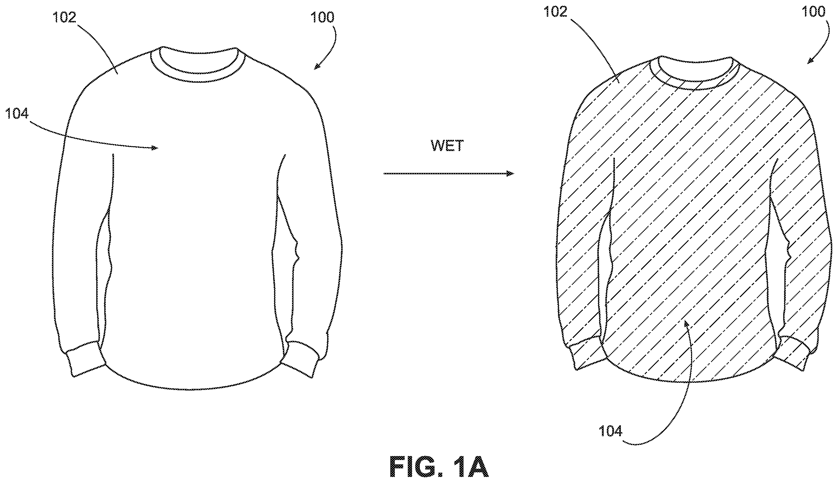 Patent US11812807 — Textiles and methods of making the same — Figure 1