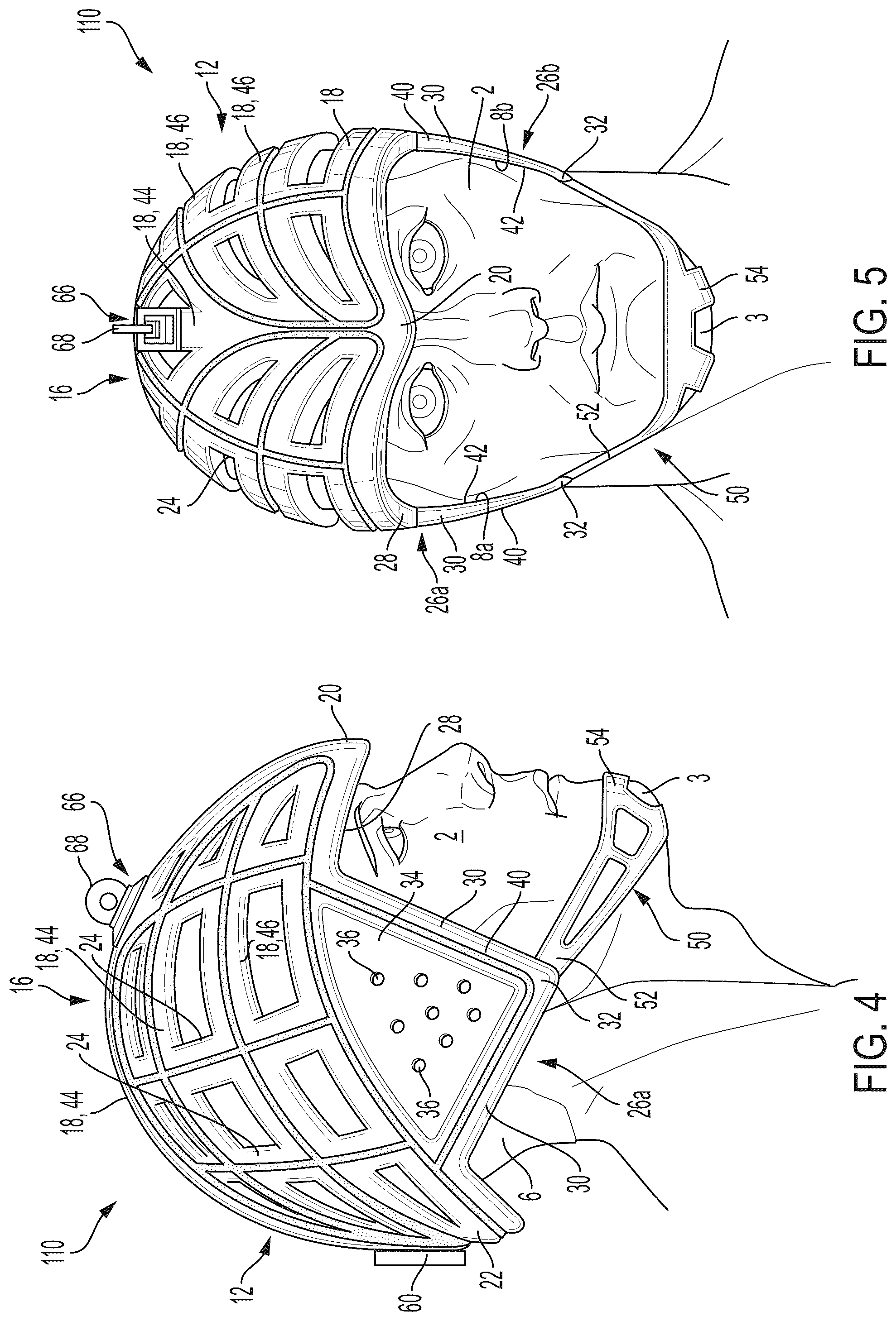 Patent US11812809 Figure 3 – Helmet with extended portions configured to protect squamous temporal bones of a wearer