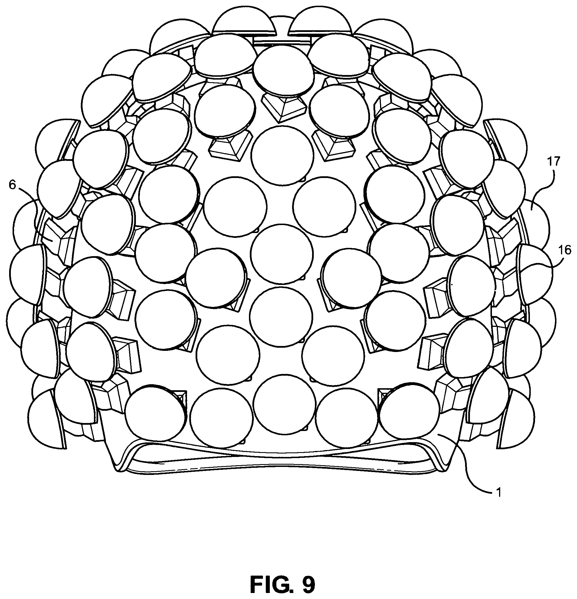 Patent US11812811 Figure 6 – Energy diverting football helmet