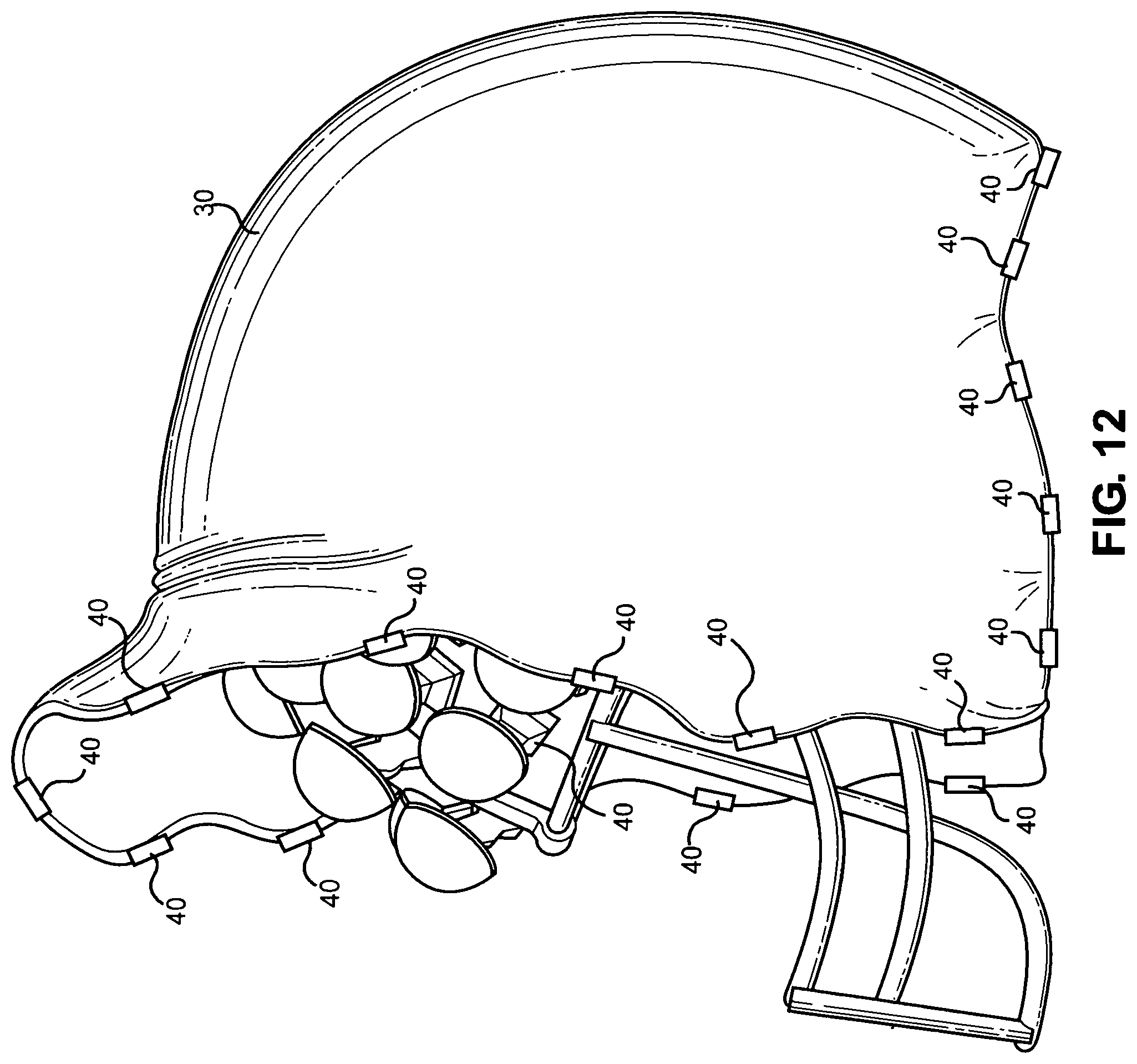 Patent US11812811 Figure 9 – Energy diverting football helmet