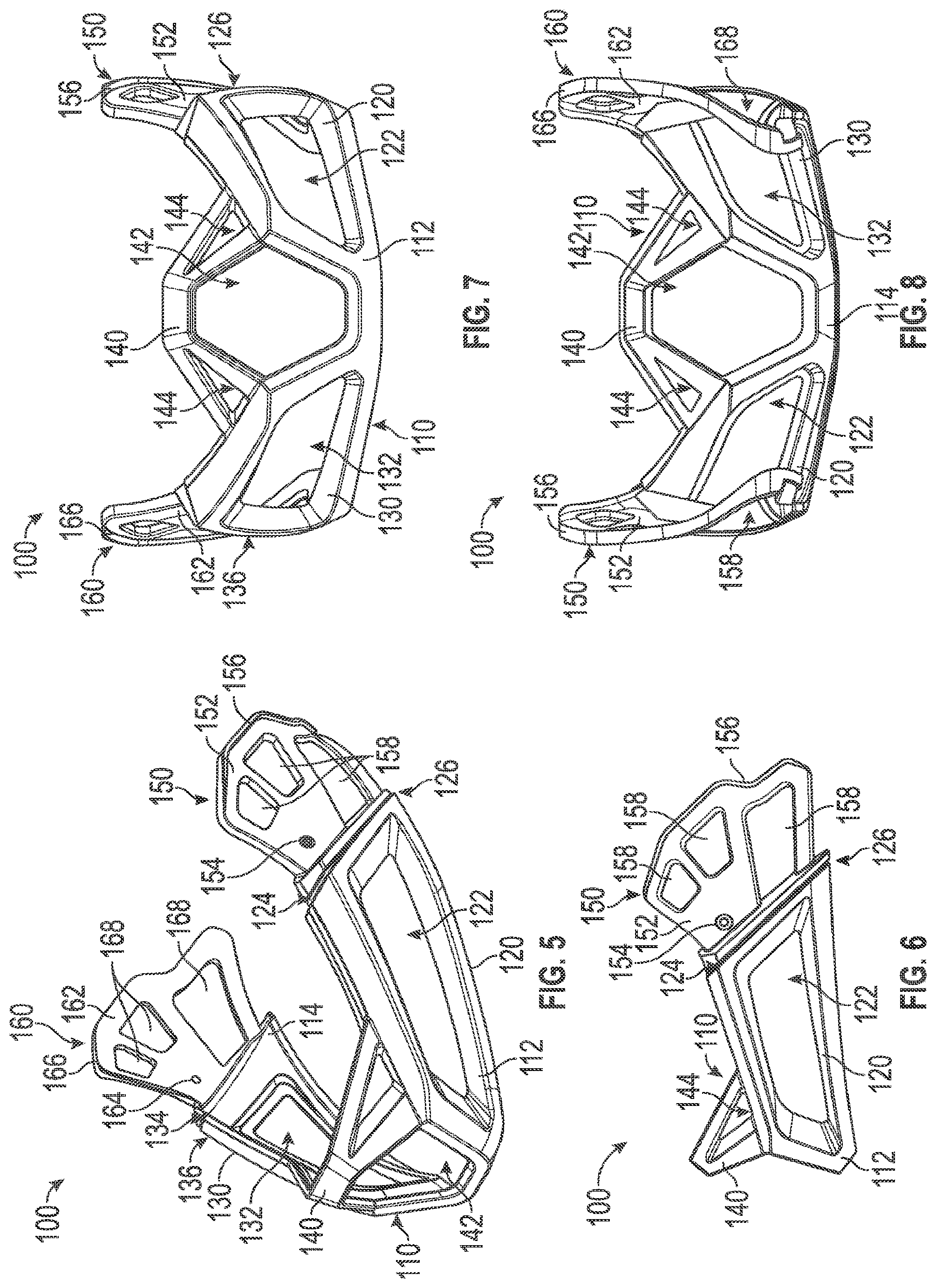 Patent US11812815 Figure 3 – In-molded helmet chinbar