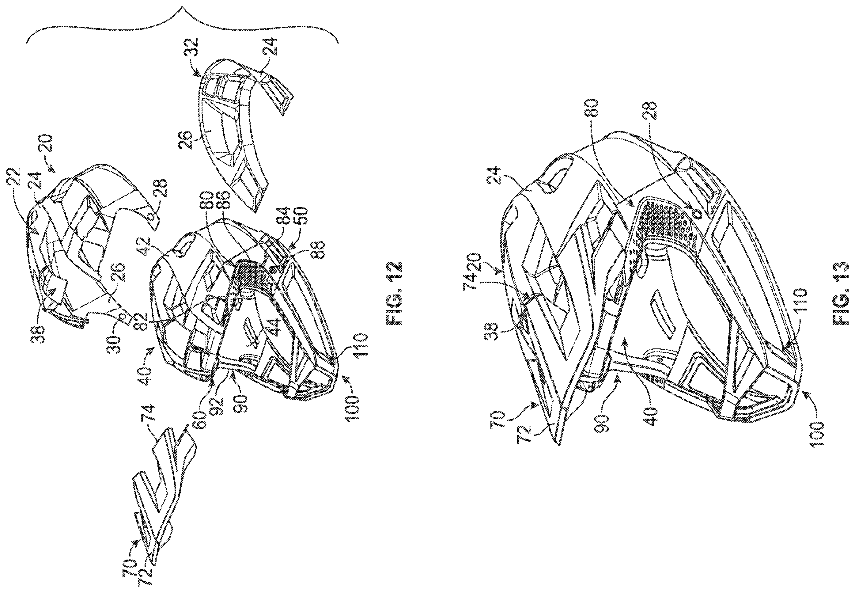 Patent US11812815 Figure 6 – In-molded helmet chinbar