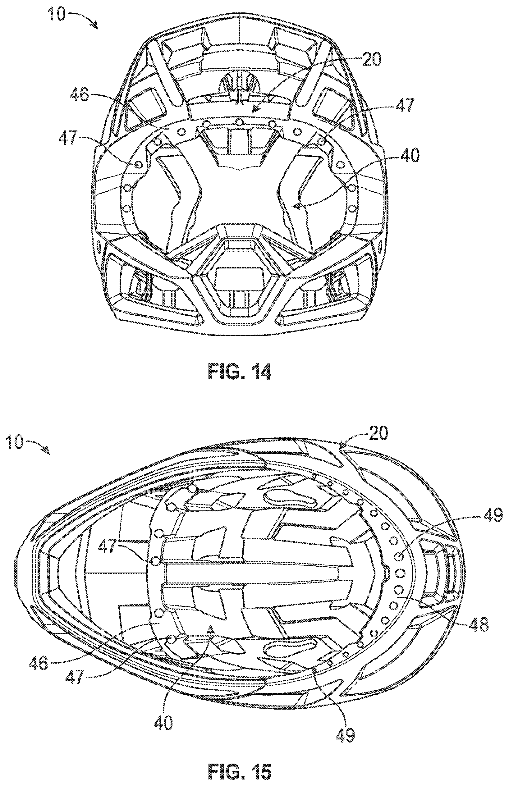 Patent US11812815 Figure 7 – In-molded helmet chinbar