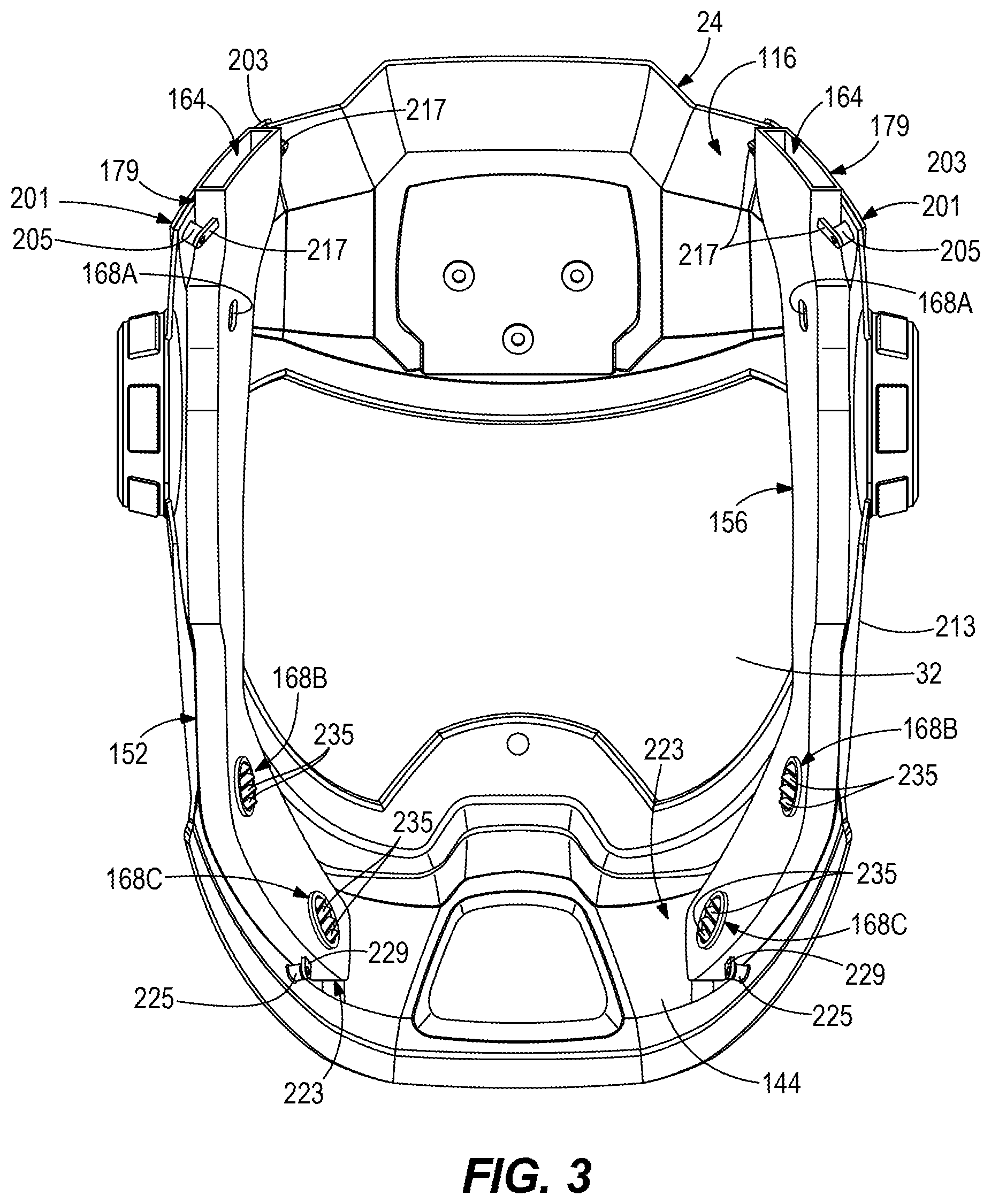 Patent US11812816 Figure 3 – Protective headwear with airflow