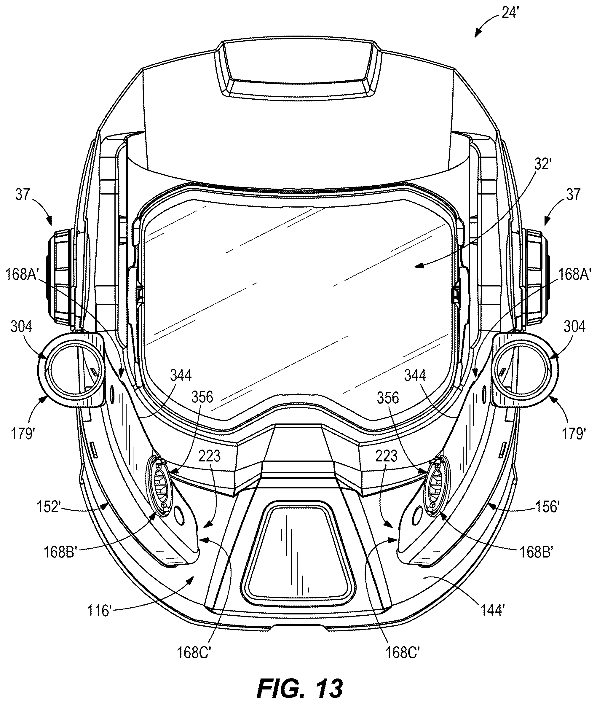 Patent US11812816 Figure 11 – Protective headwear with airflow