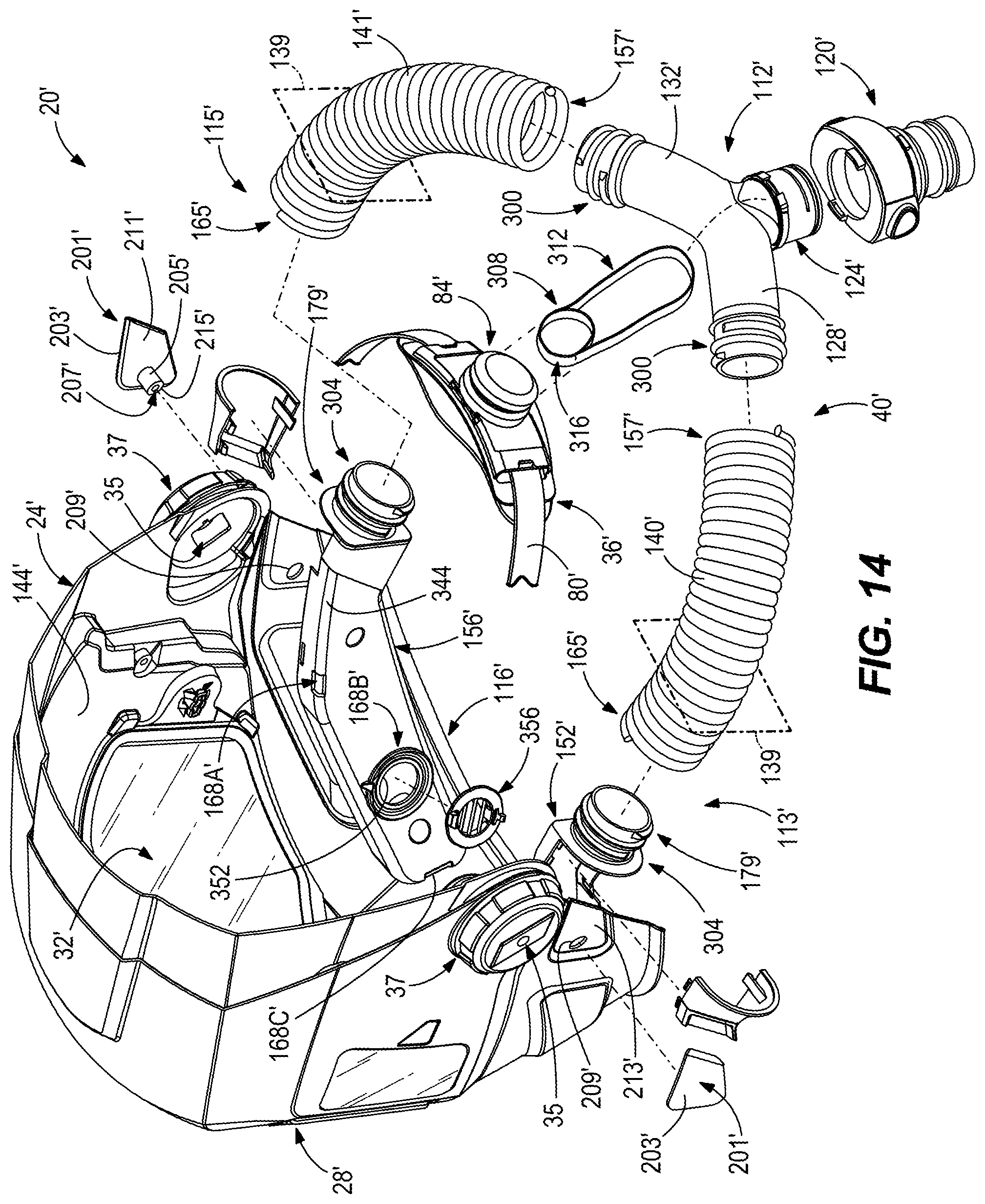 Patent US11812816 Figure 12 – Protective headwear with airflow