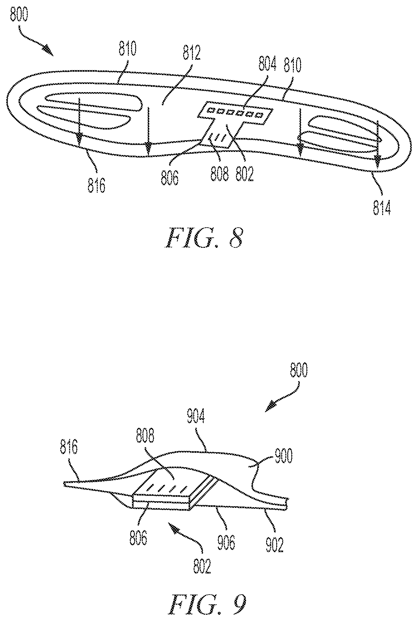 Patent US11812818 Figure 7 – Footwear airbag with flexible electronic interconnect