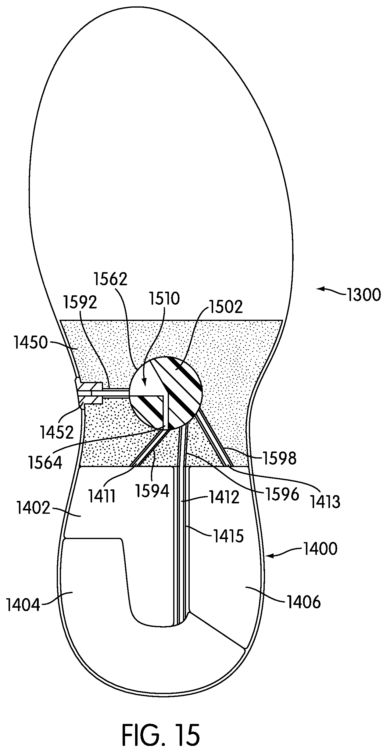 Patent US11812819 Figure 13 – Adjustable multi-bladder system for an article of footwear