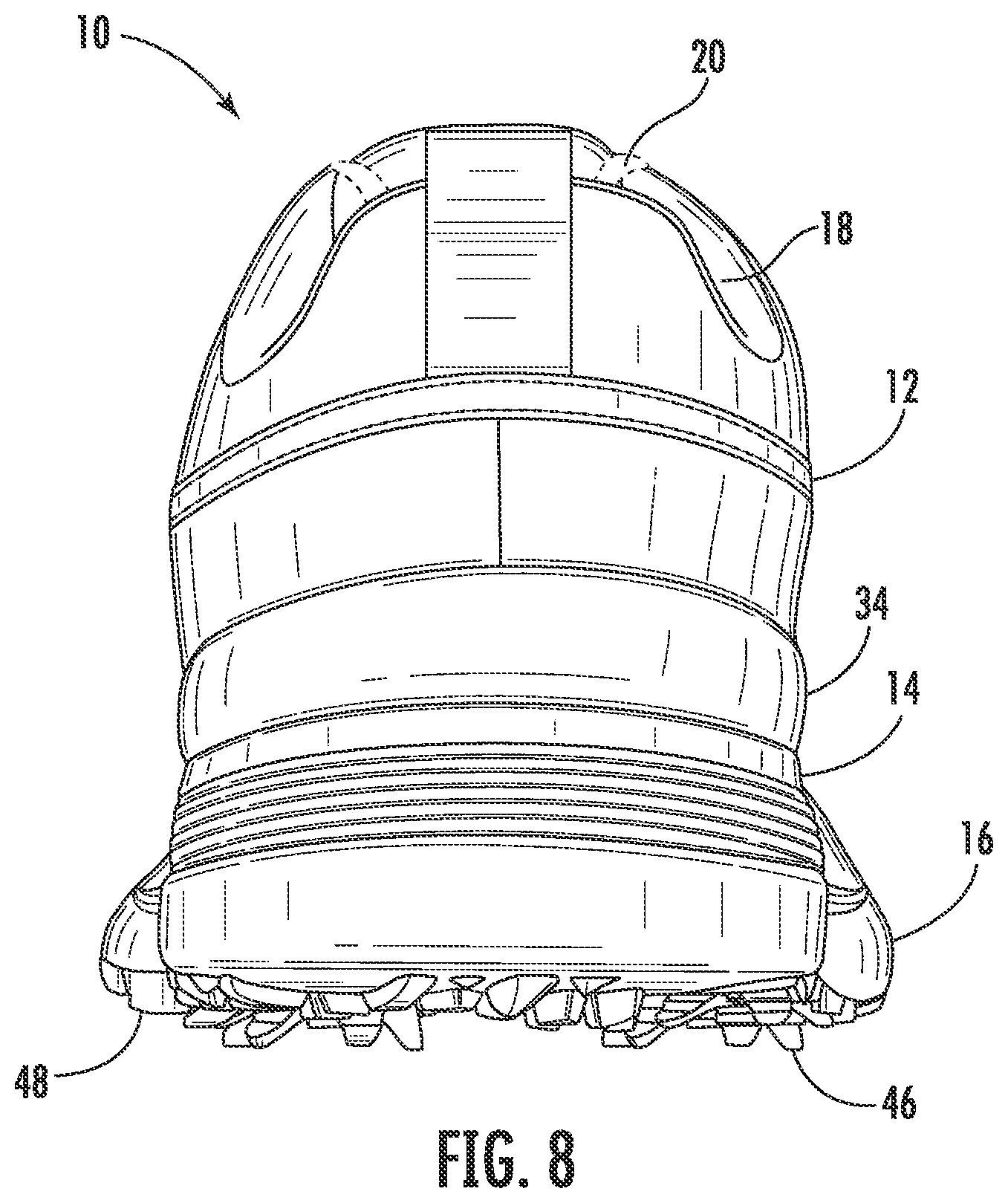 Patent US11812821 Figure 8 – Golf shoe