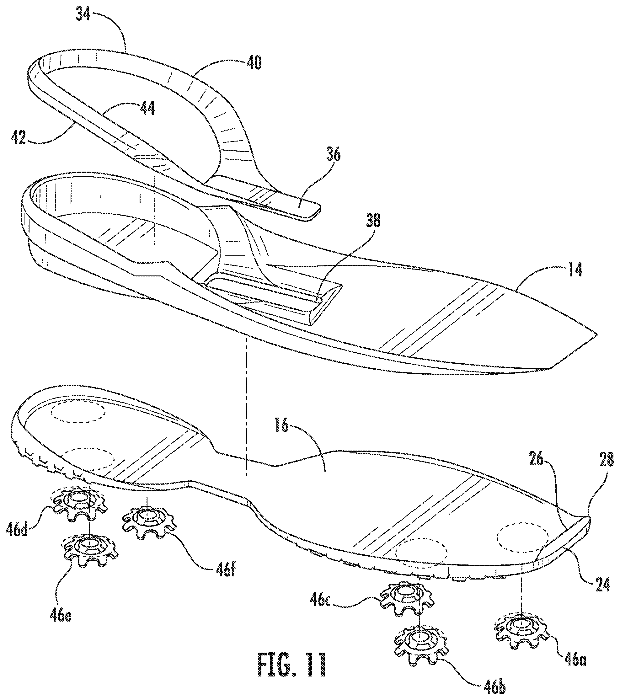 Patent US11812821 Figure 11 – Golf shoe