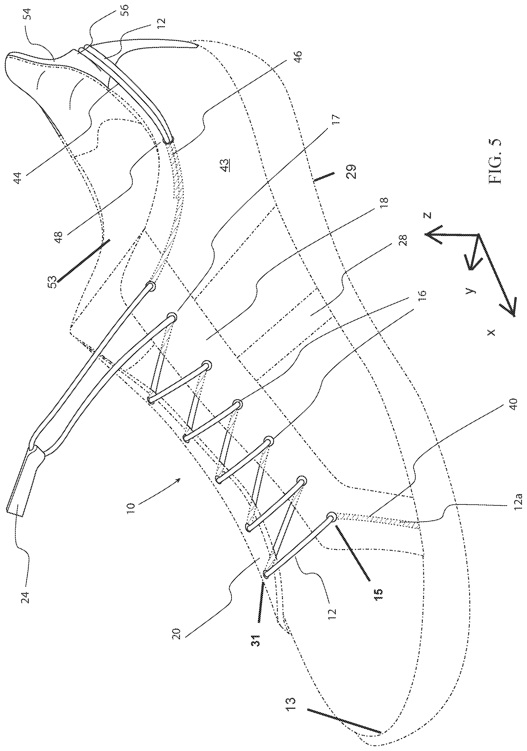 Patent US11812824 Figure 6 – Footwear closure system