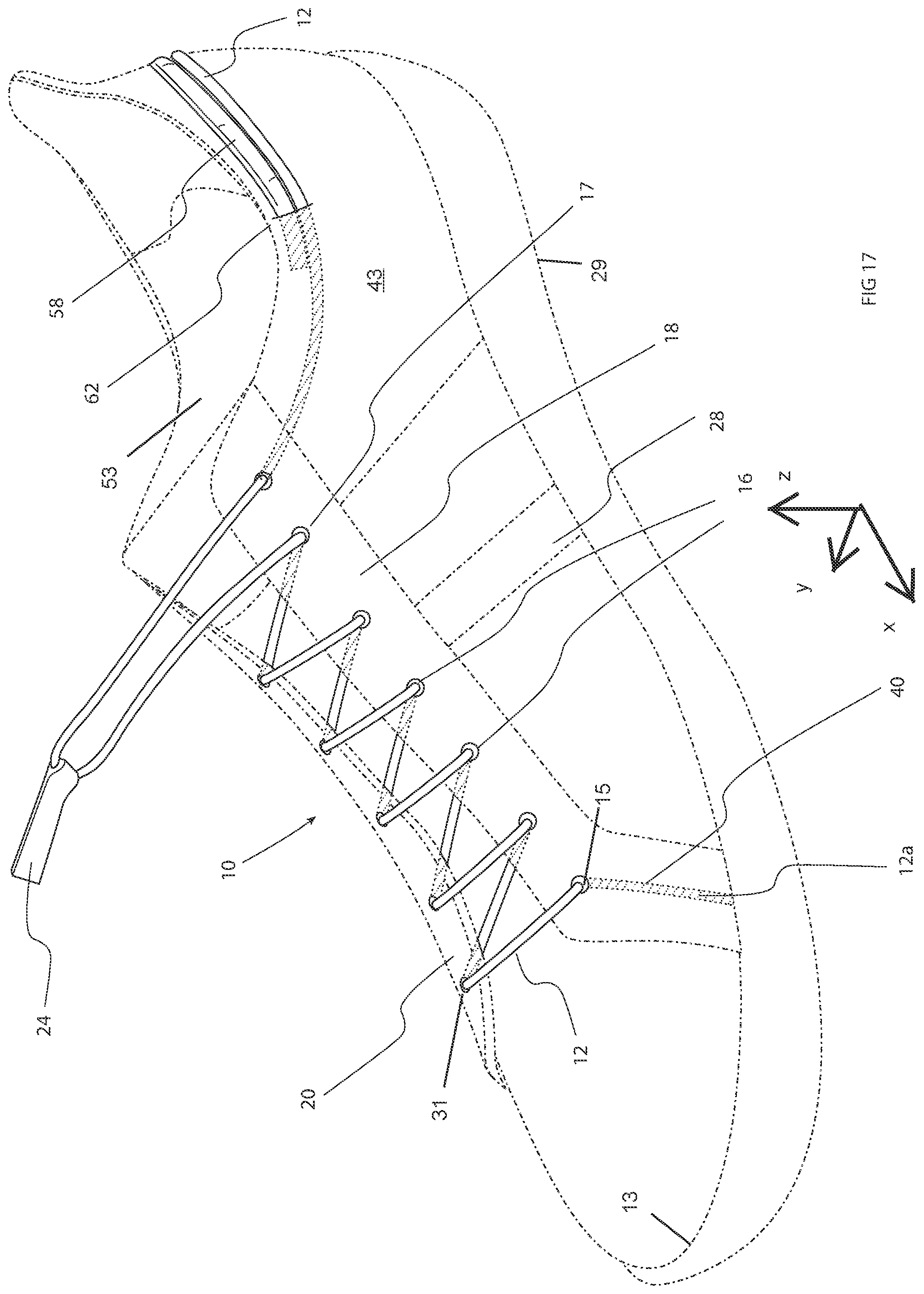 Patent US11812824 Figure 15 – Footwear closure system