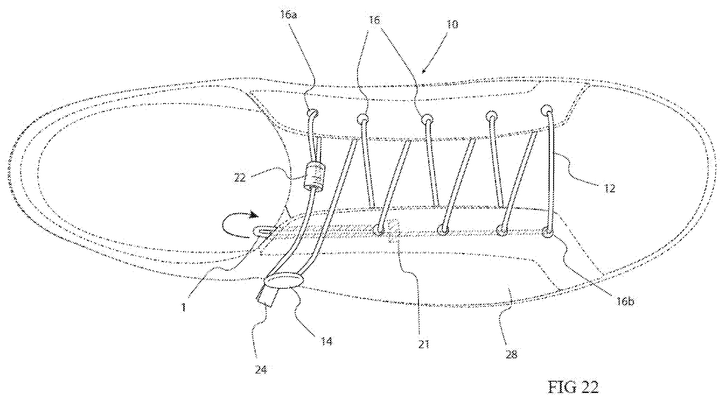 Patent US11812824 Figure 19 – Footwear closure system