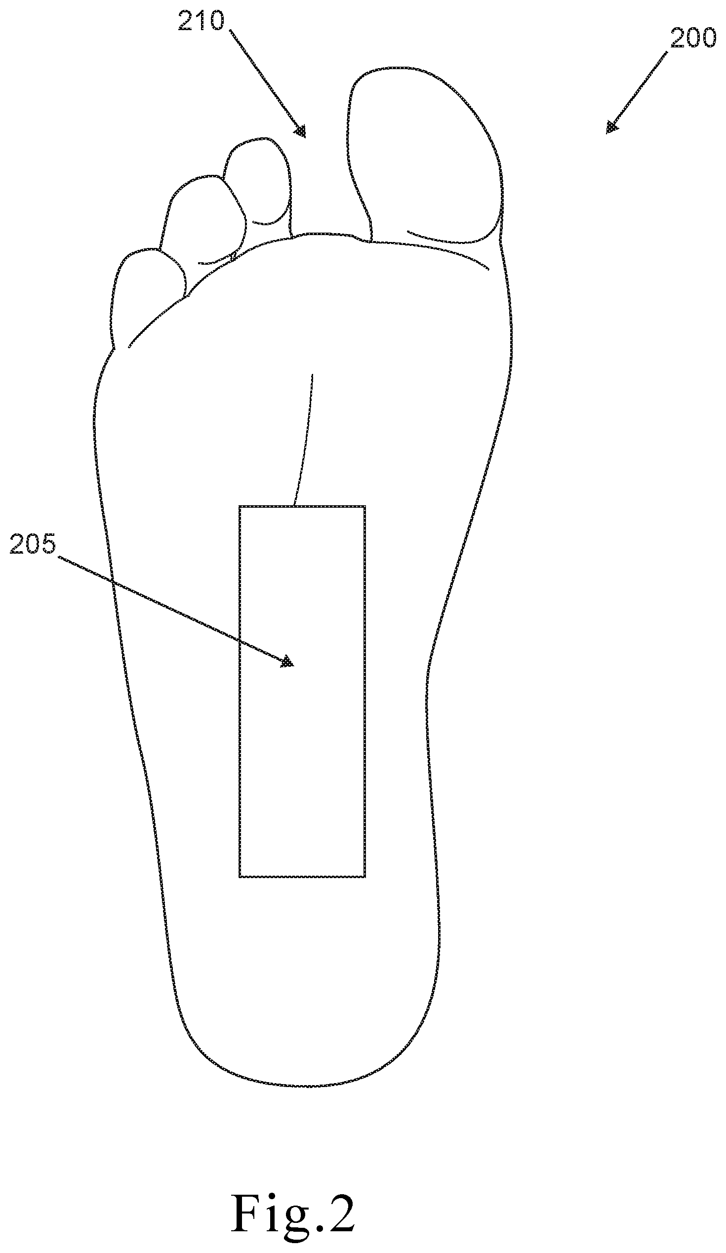 Patent US11812826 Figure 2 – Shoe fit measuring device