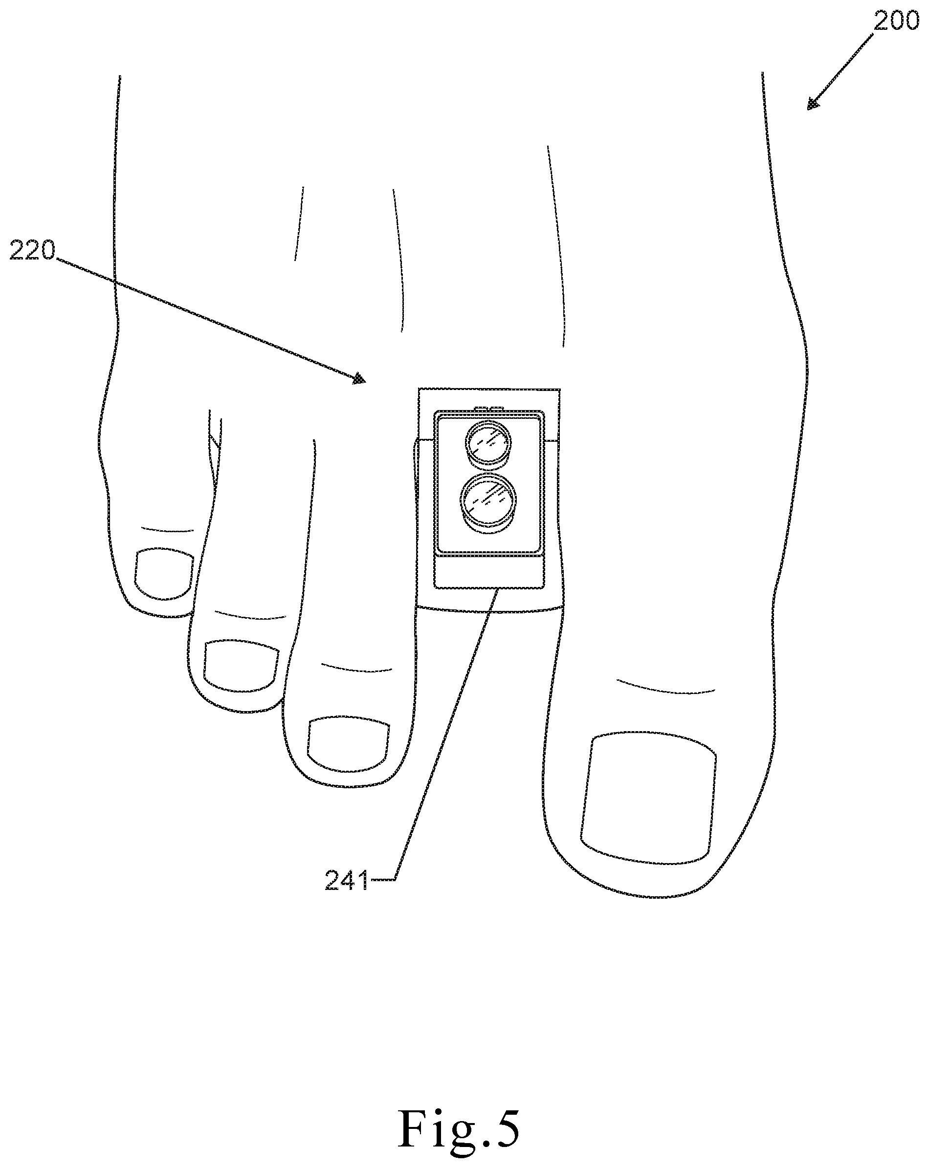 Patent US11812826 Figure 5 – Shoe fit measuring device