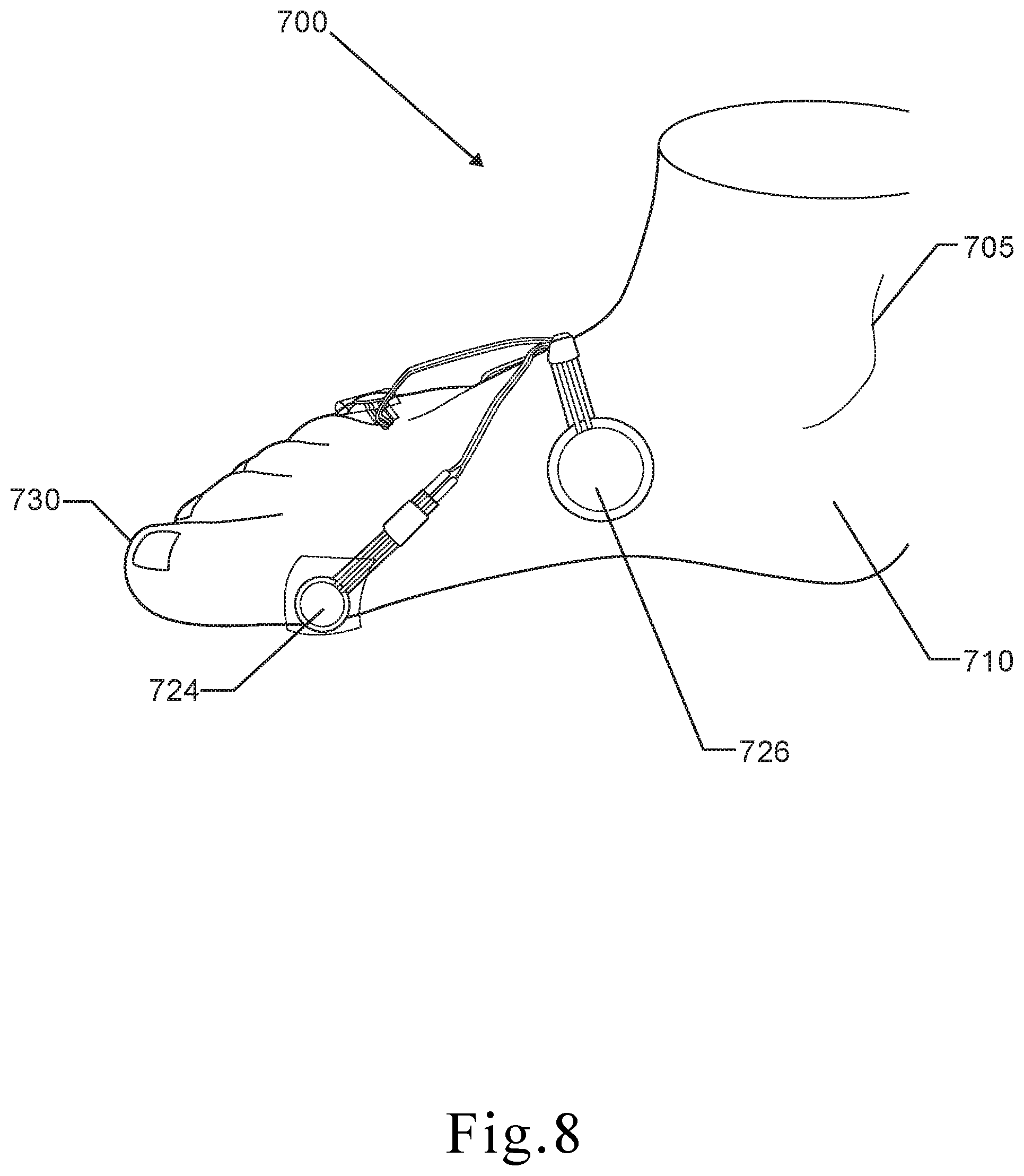 Patent US11812826 Figure 8 – Shoe fit measuring device