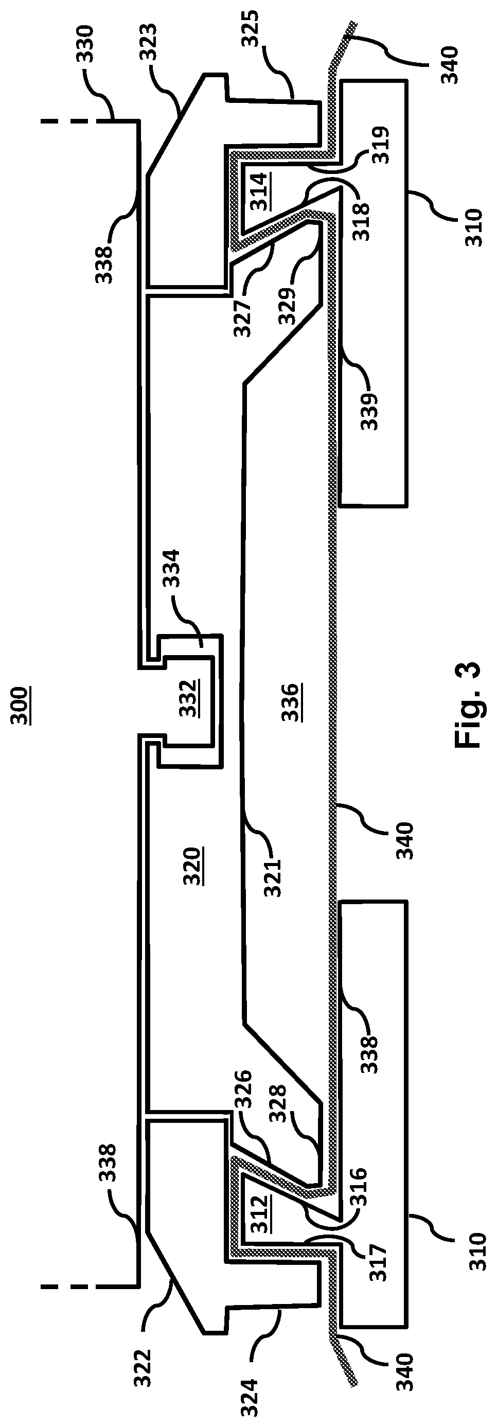 Patent US11812827 Figure 3 – Adjustable mount with locking element