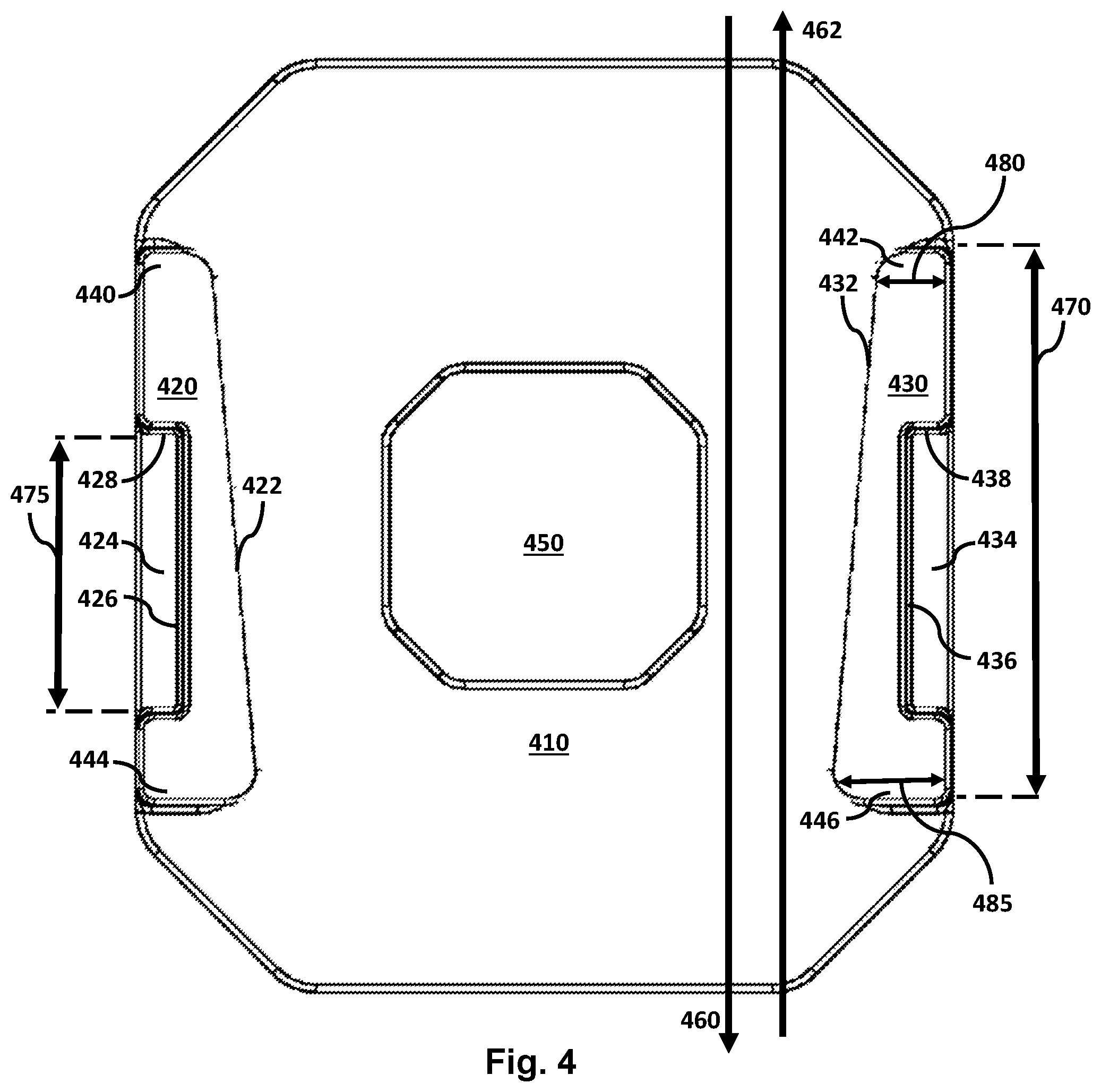 Patent US11812827 Figure 4 – Adjustable mount with locking element