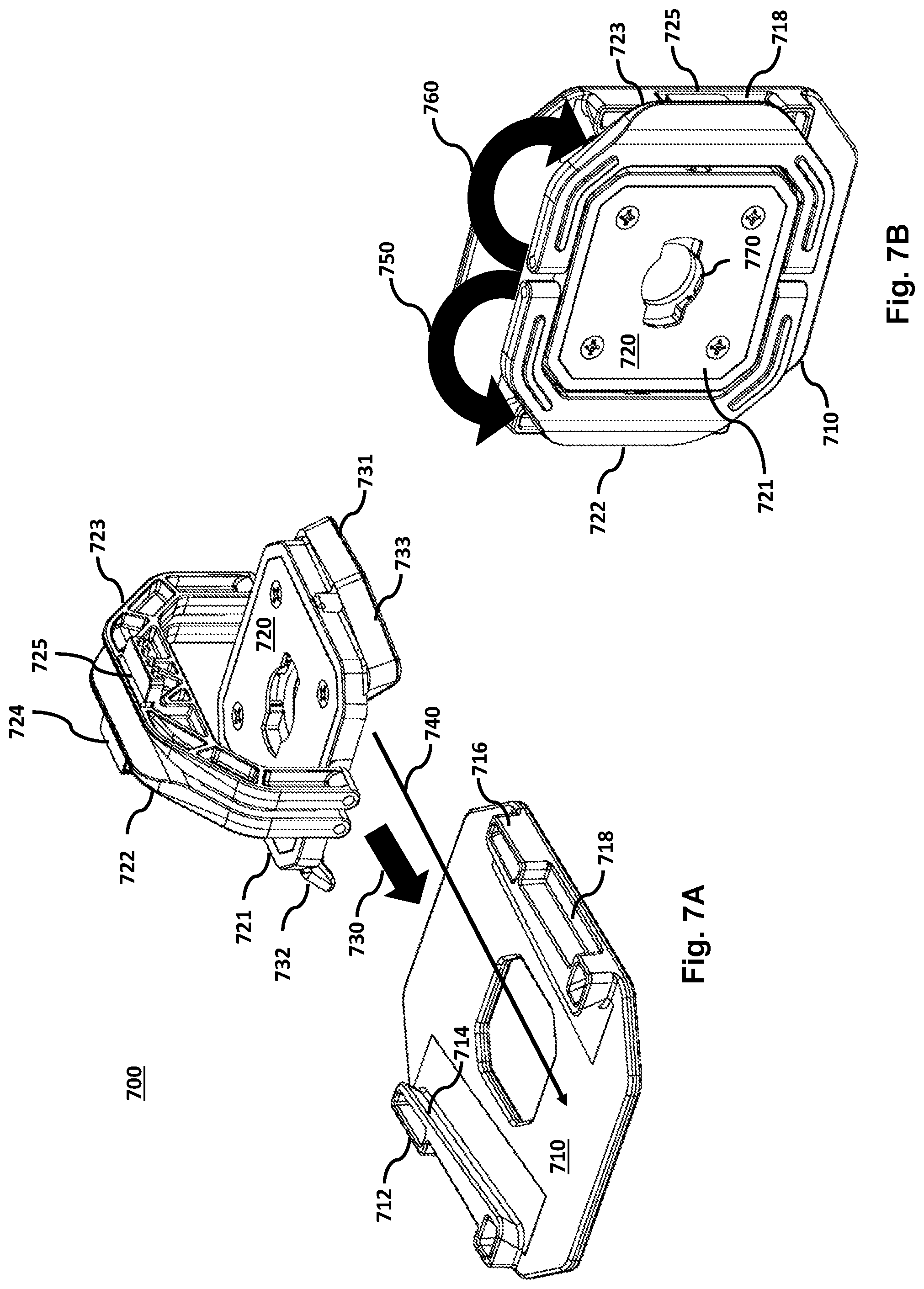 Patent US11812827 Figure 8 – Adjustable mount with locking element