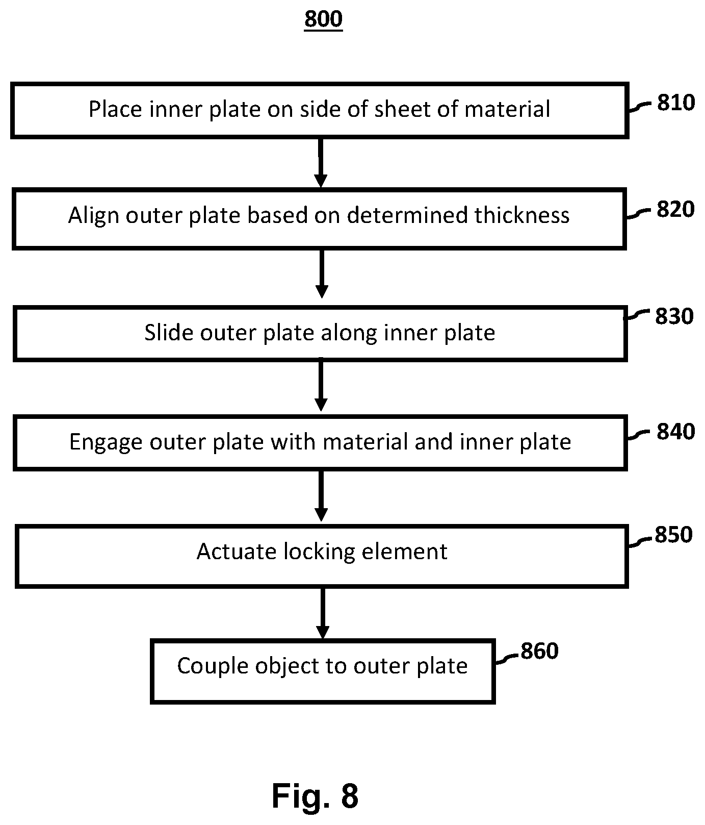 Patent US11812827 Figure 9 – Adjustable mount with locking element