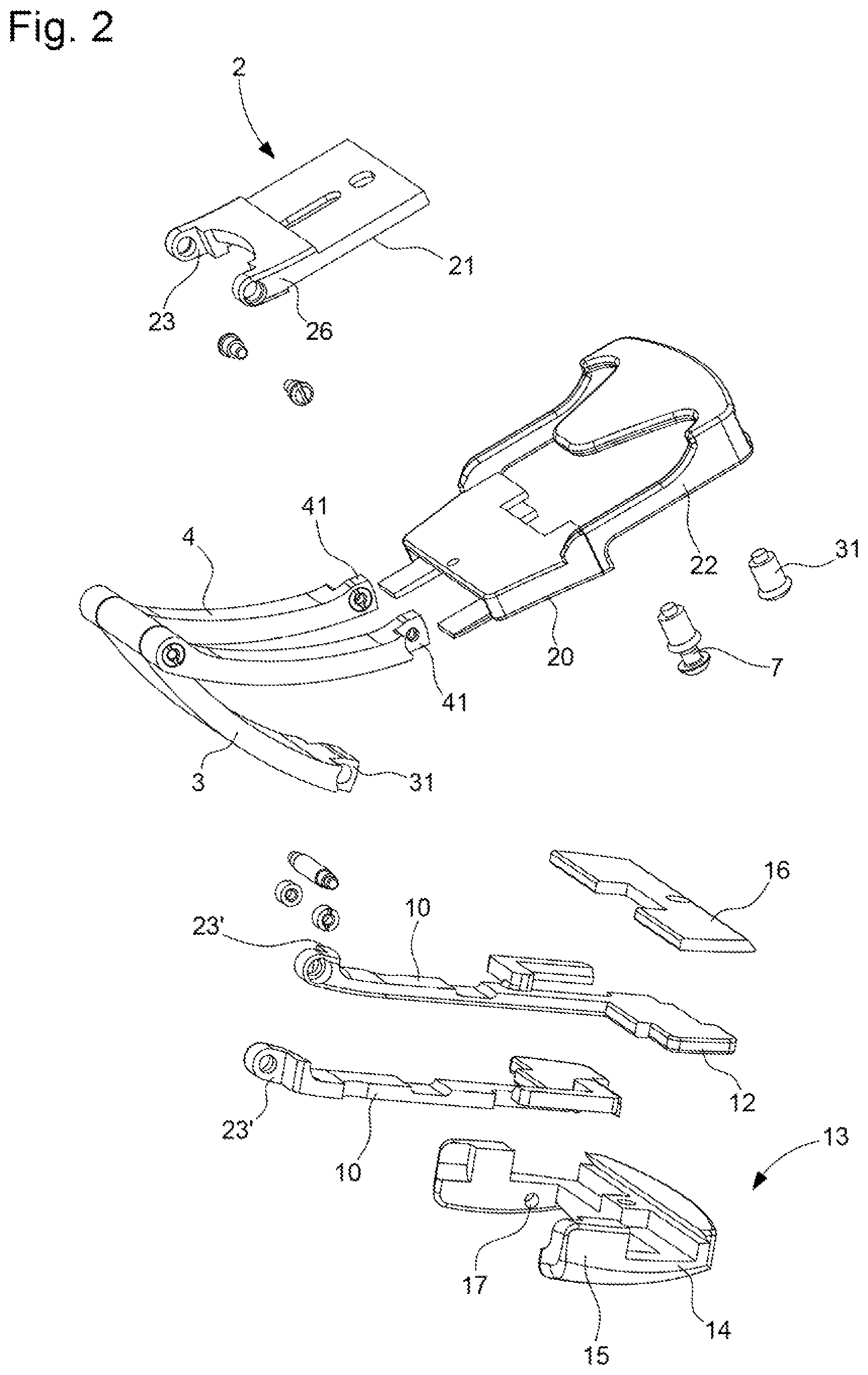 Patent US11812828 Figure 2 – Adjustable wristlet clasp