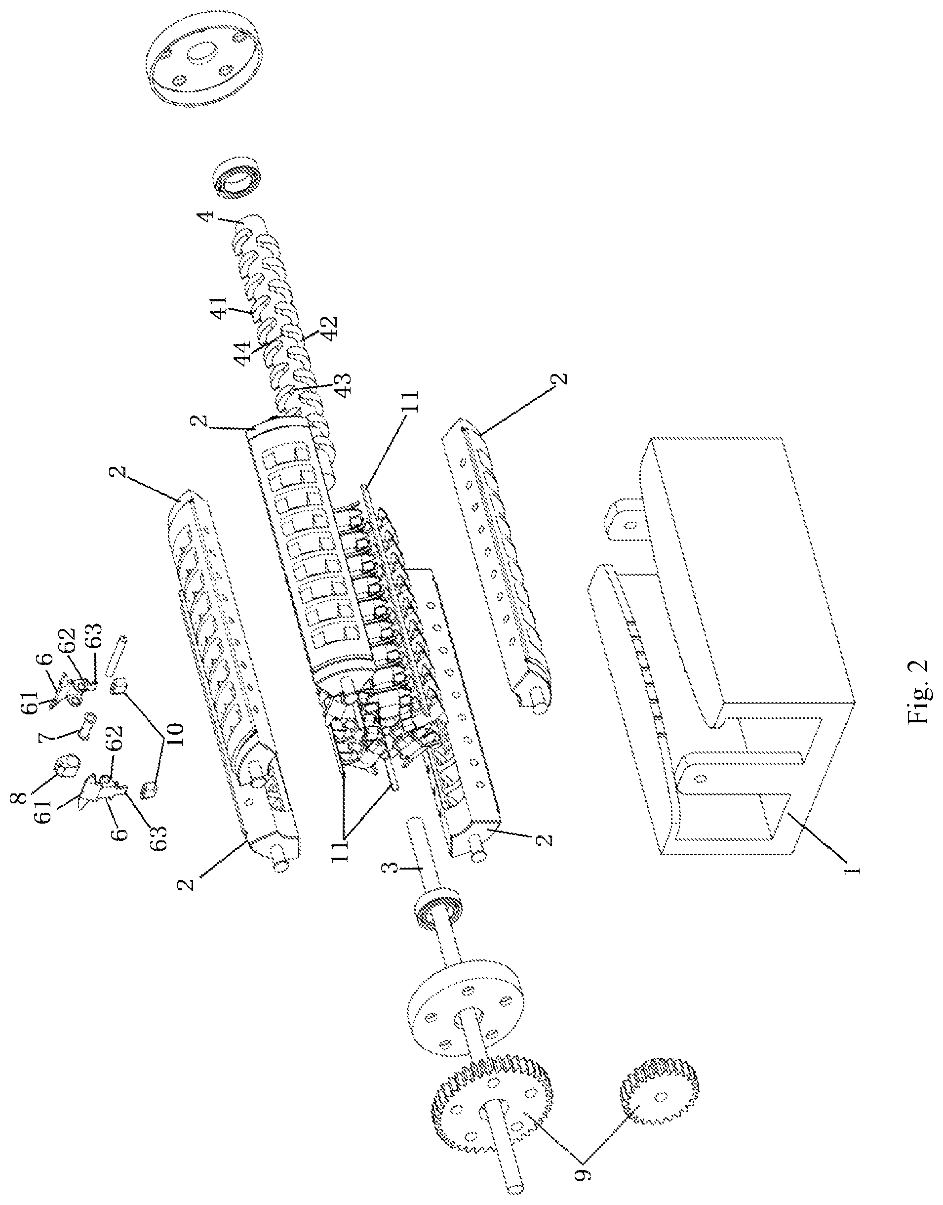 Patent US11812833 Figure 2 – Hair pulling device