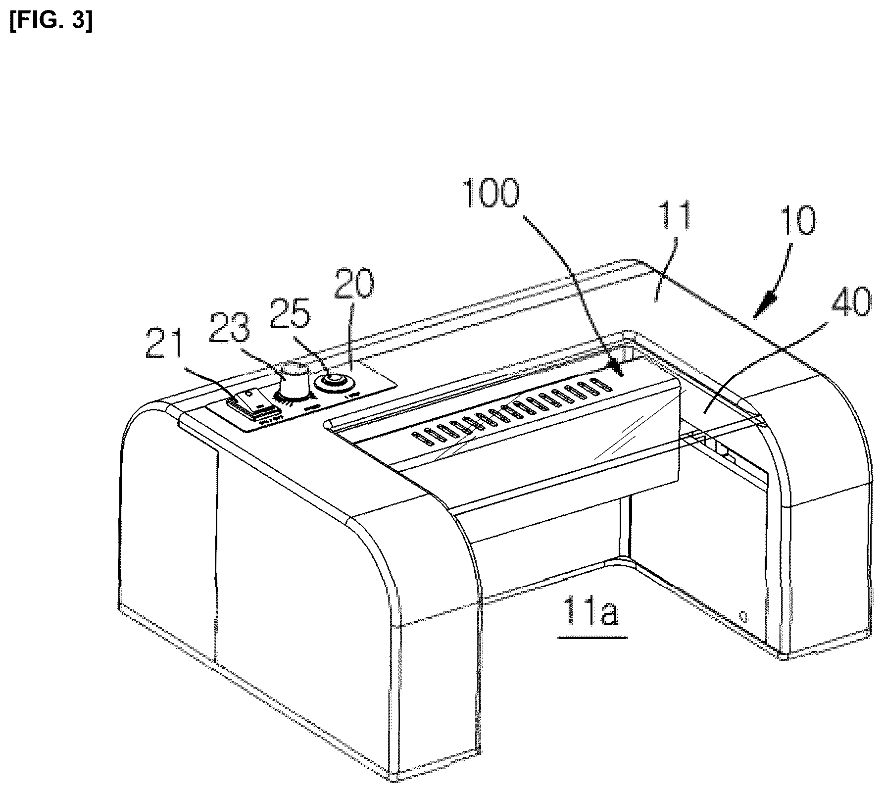 Patent US11812834 Figure 3 – Ultraviolet curing apparatus for nail art