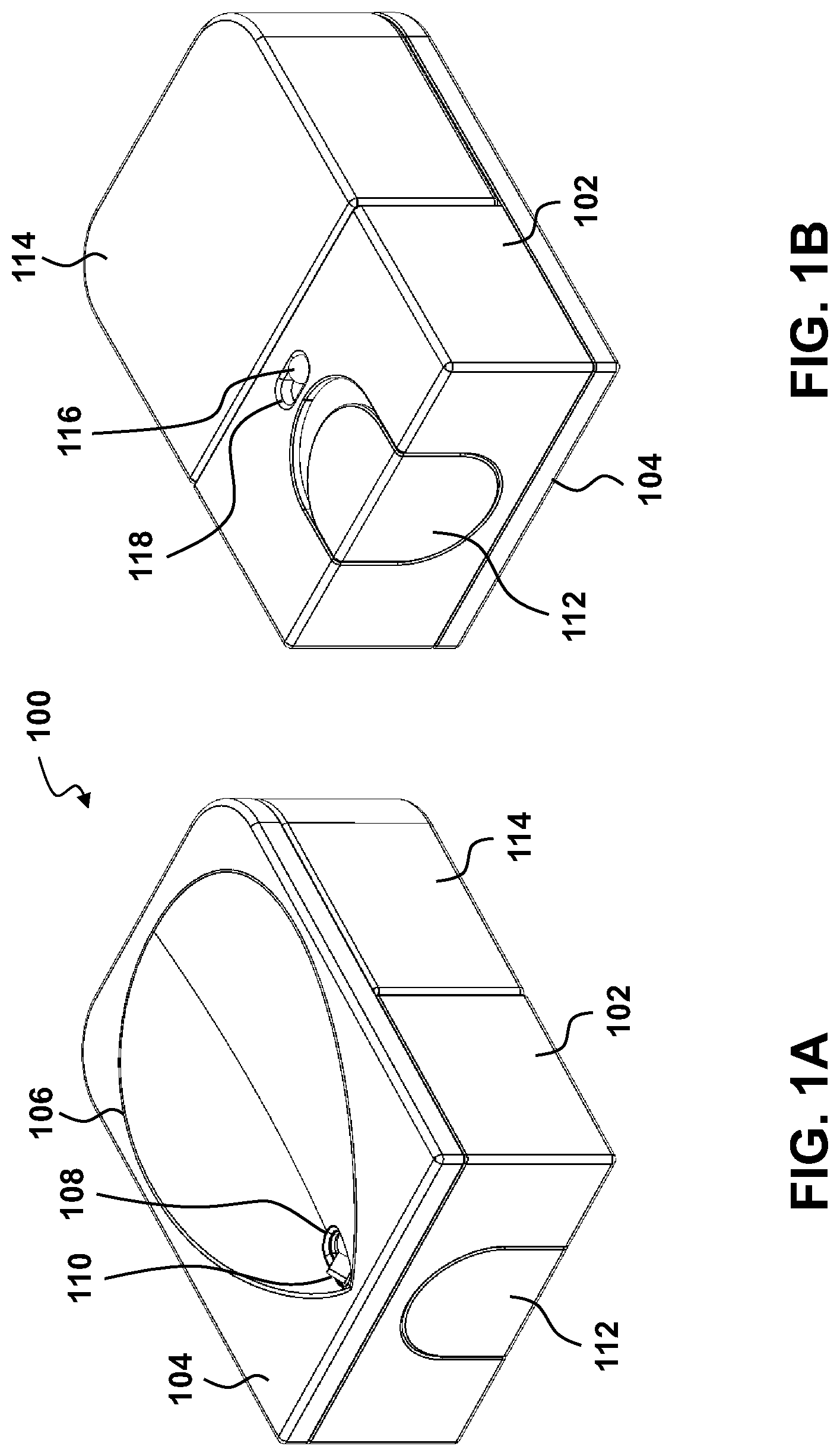 Patent US11812838 Figure 1 – Container and dispenser system and apparatus