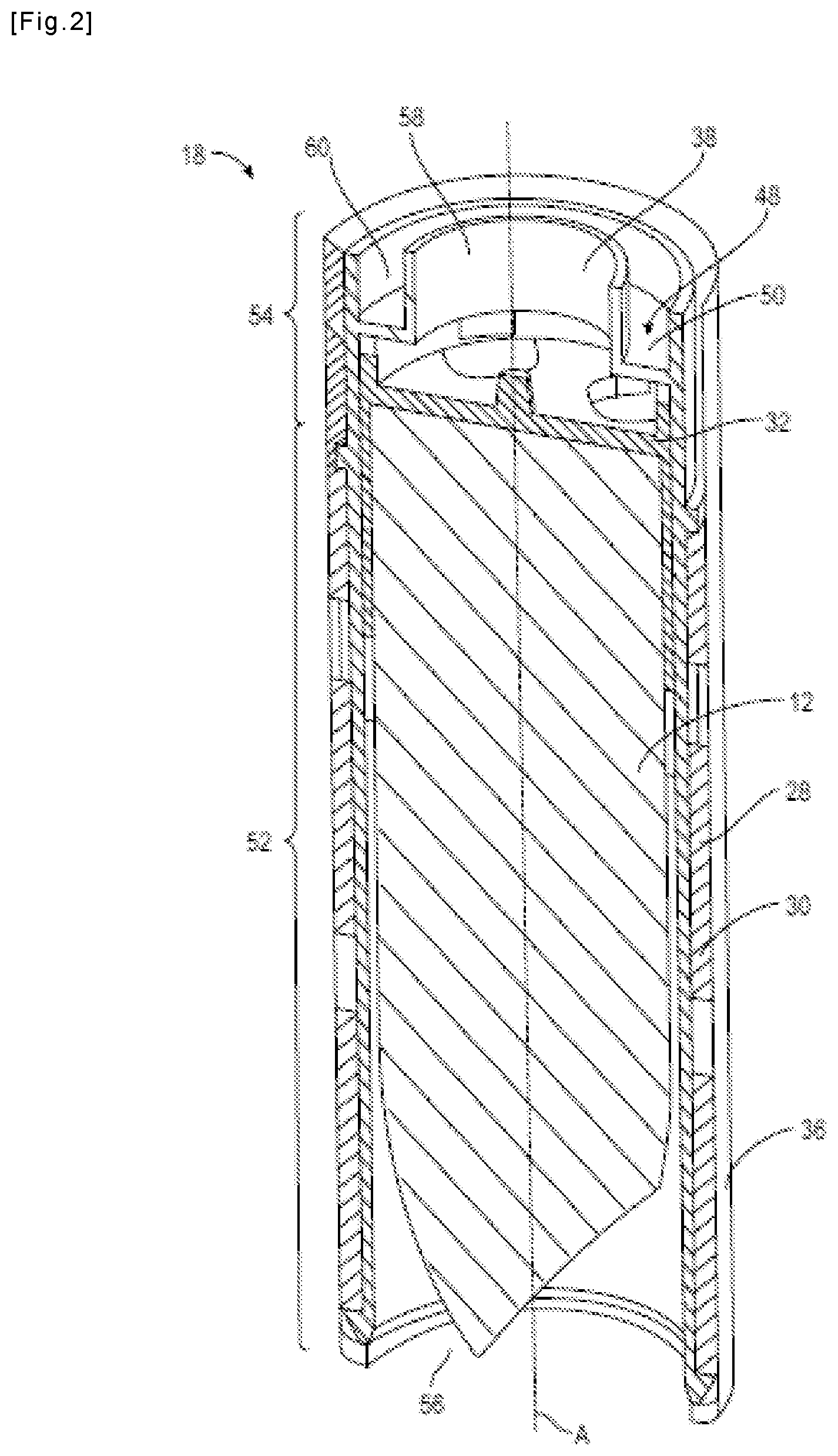 Patent US11812840 Figure 2 – Container for a cosmetic product and refill for such a container
