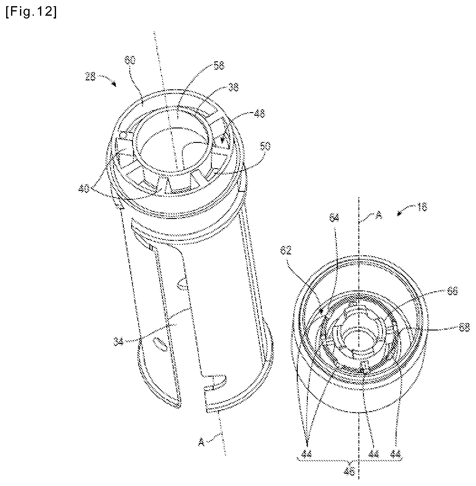 Patent US11812840 Figure 9 – Container for a cosmetic product and refill for such a container
