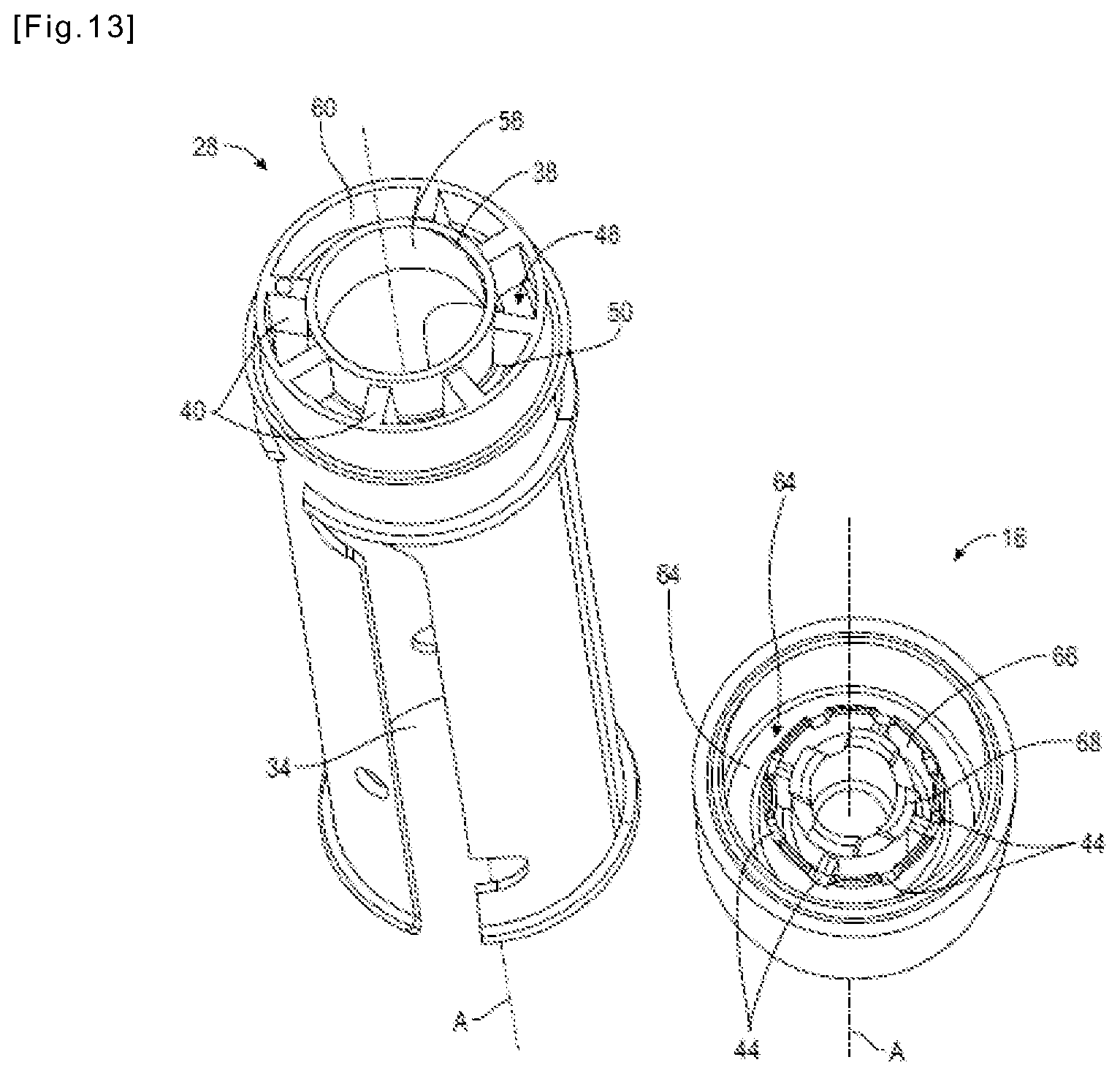 Patent US11812840 Figure 10 – Container for a cosmetic product and refill for such a container