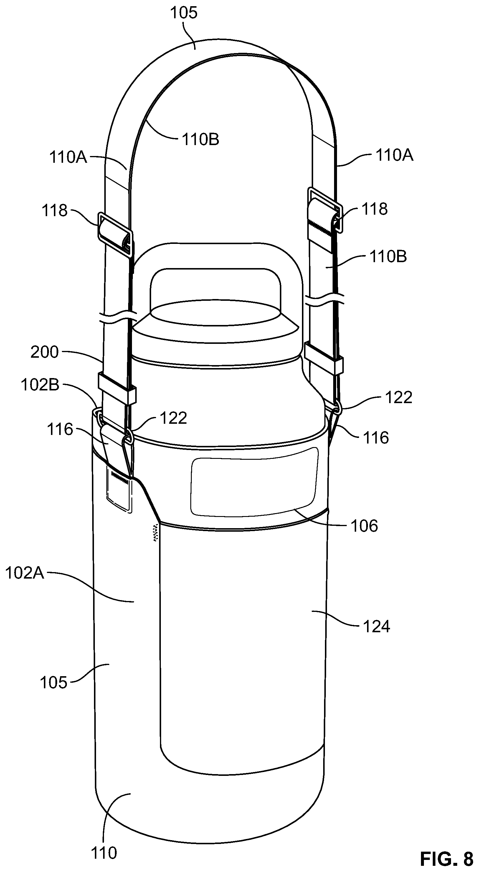 Patent US11812843 Figure 7 – Holder for container