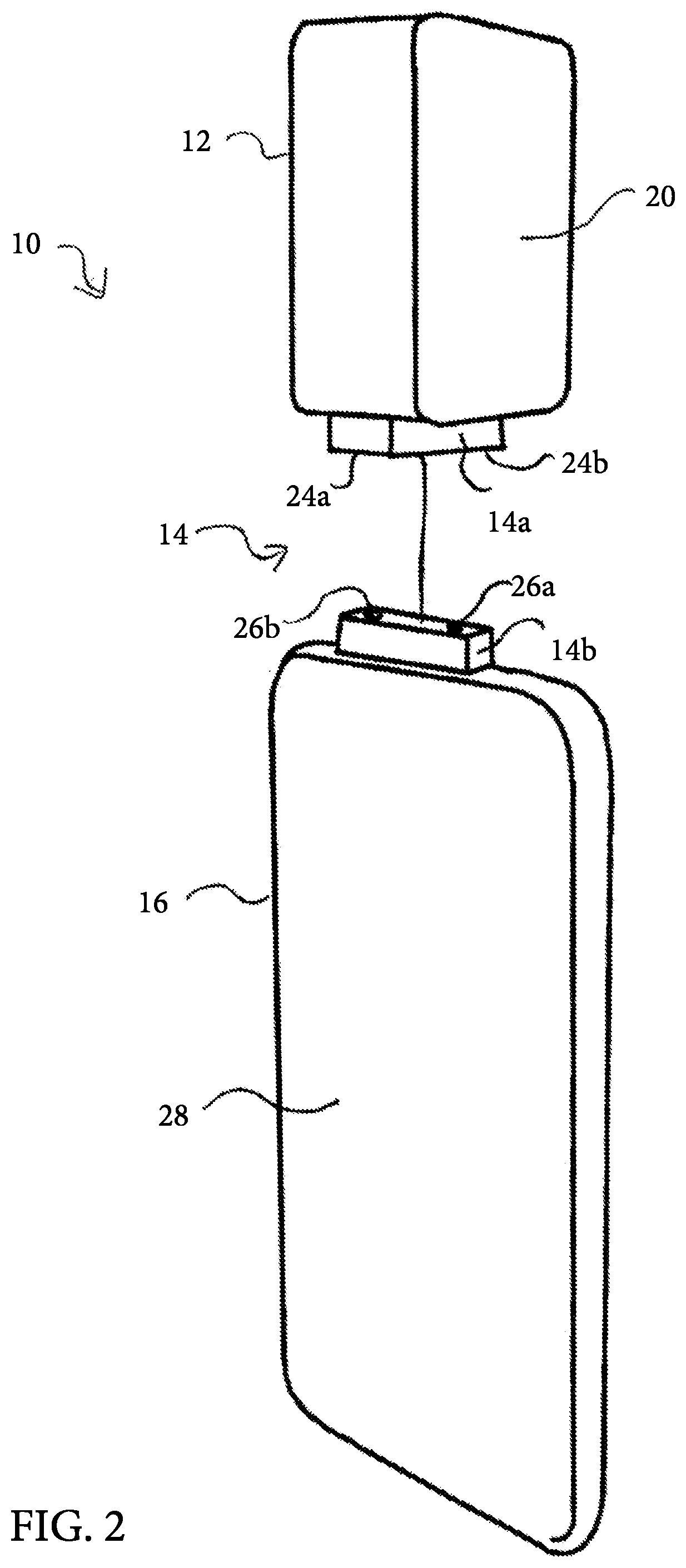 Patent US11812844 Figure 2 – Multiple magnet connection mechanism for retractors